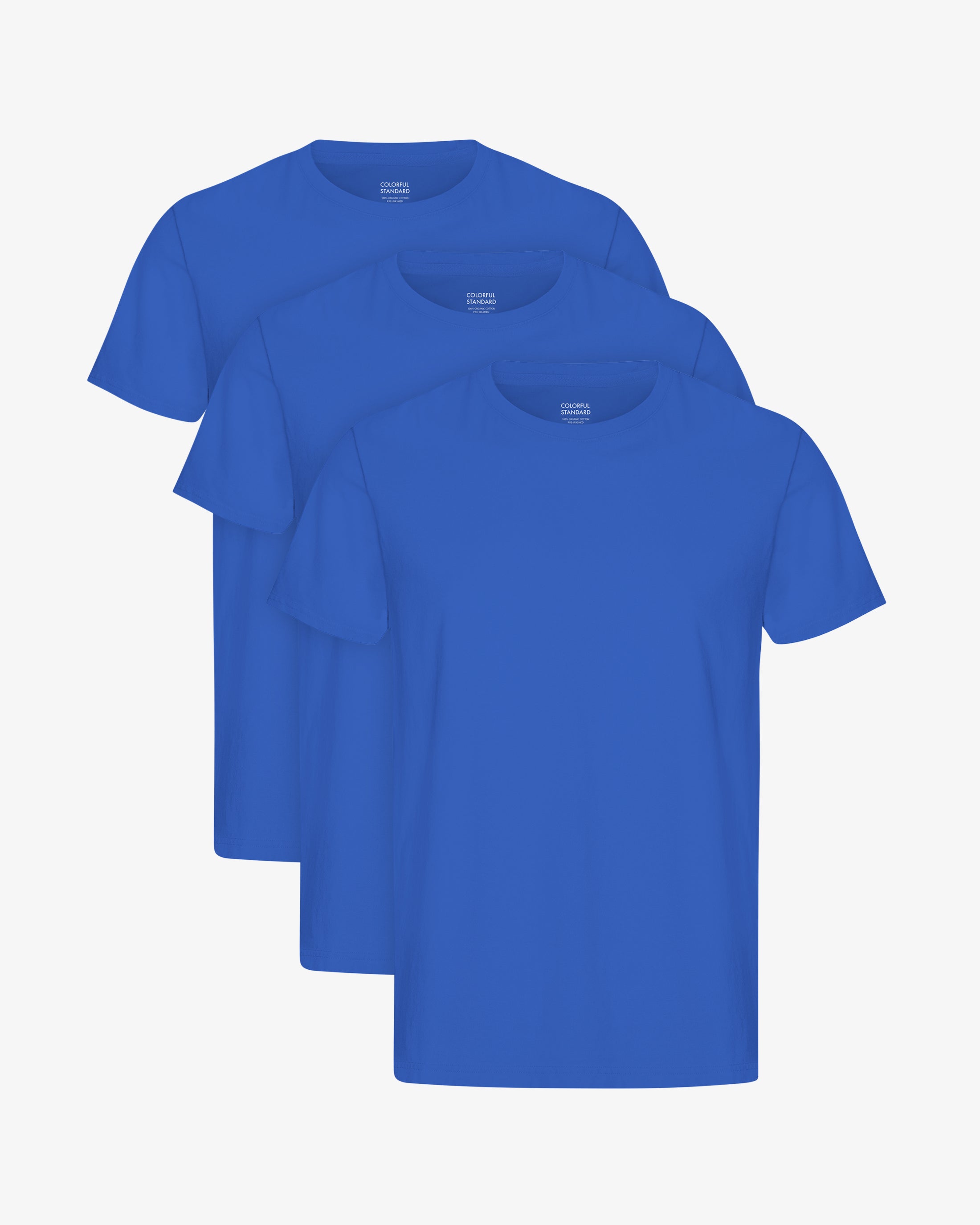 Classic Organic Tee - Sapphire Blue (3-Pack)