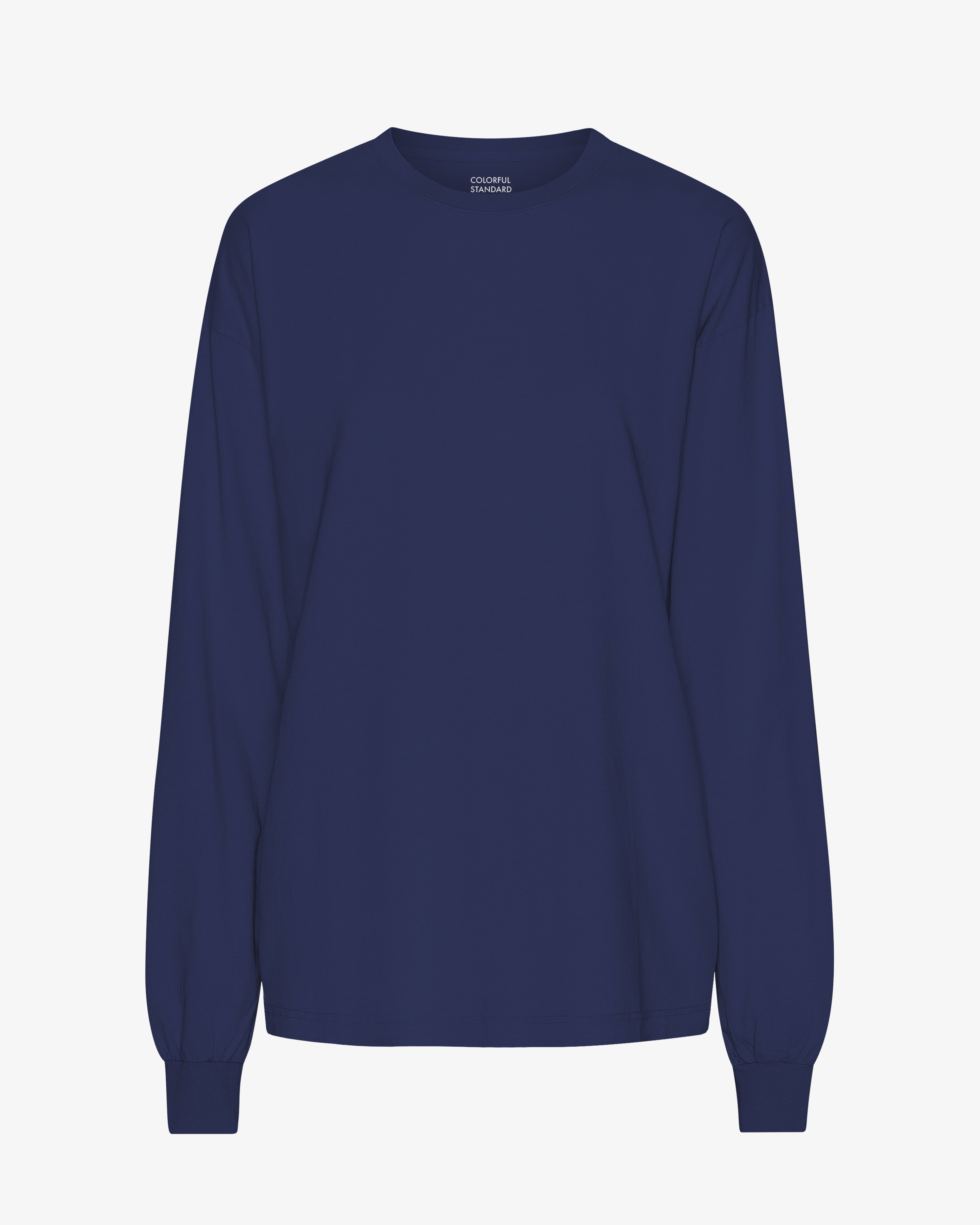 Oversized Organic LS T-Shirt - Marine Blue