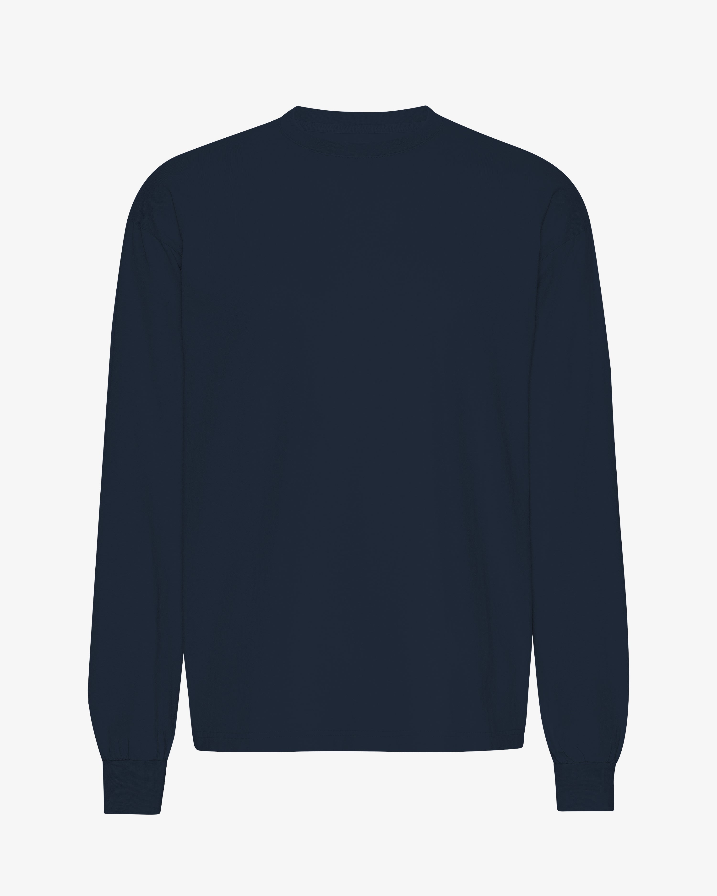 Oversized Organic LS T-Shirt - Navy Blue