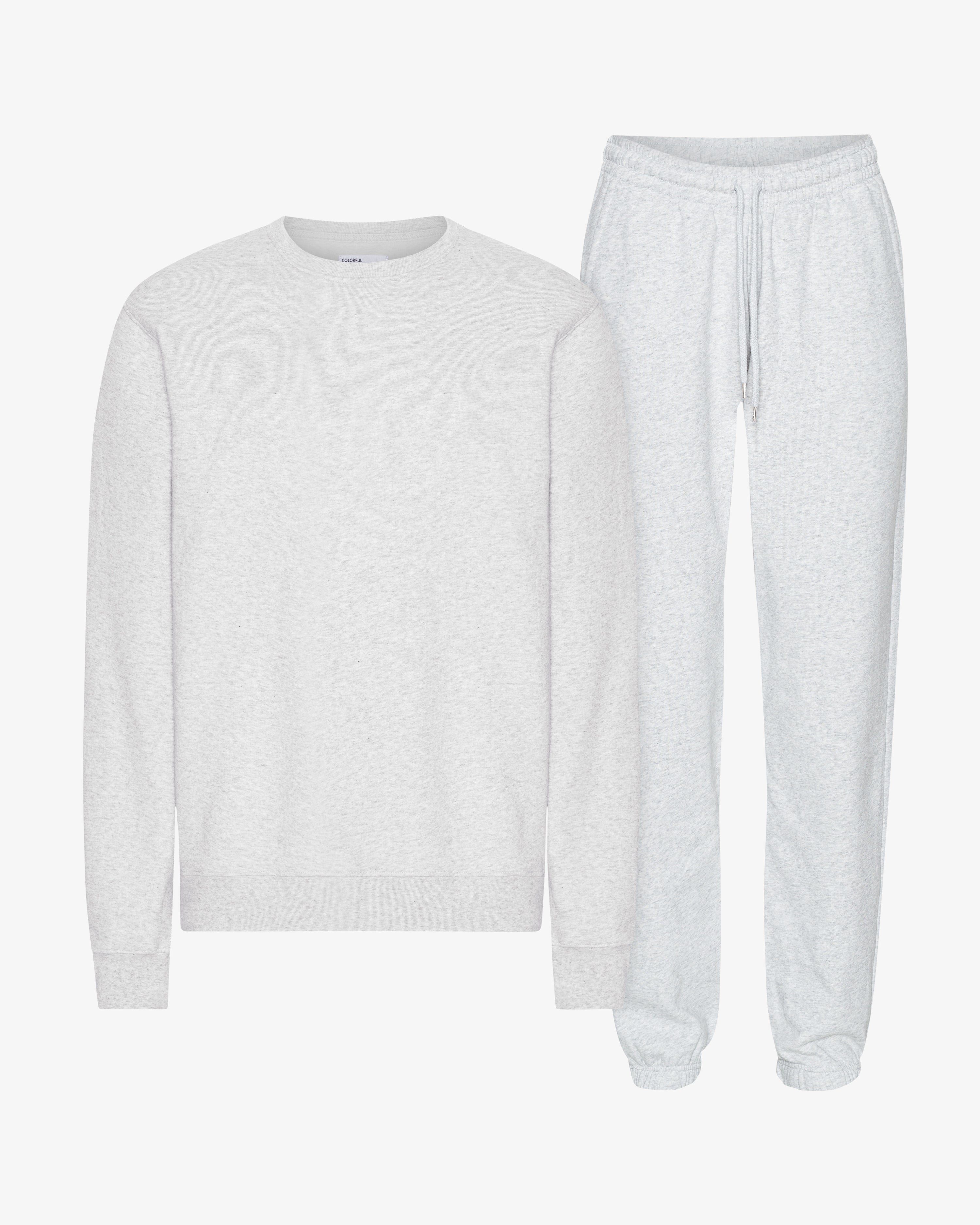 Organic Classic Sweatsuit - Snow Melange