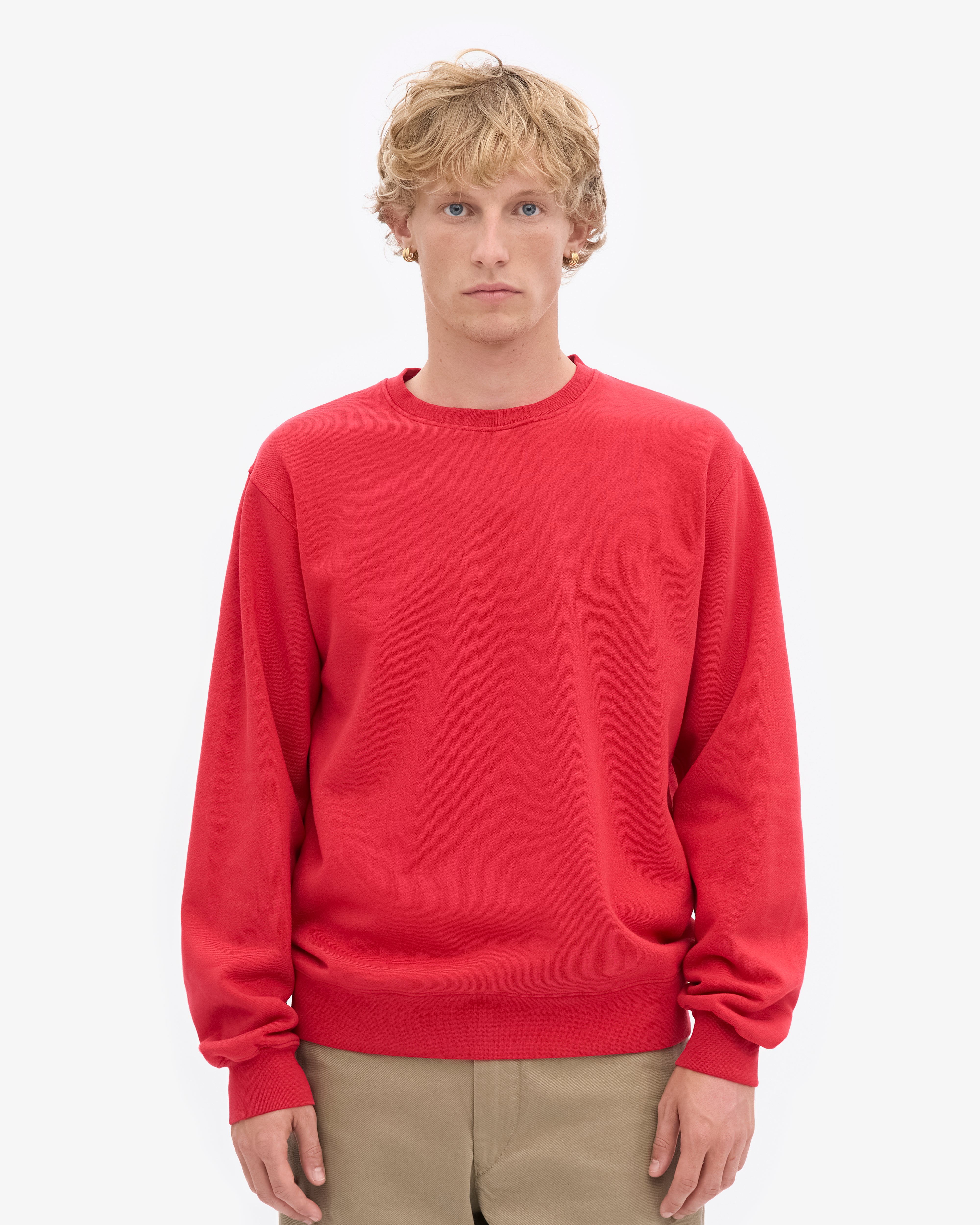 Classic Organic Crew - Scarlet Red