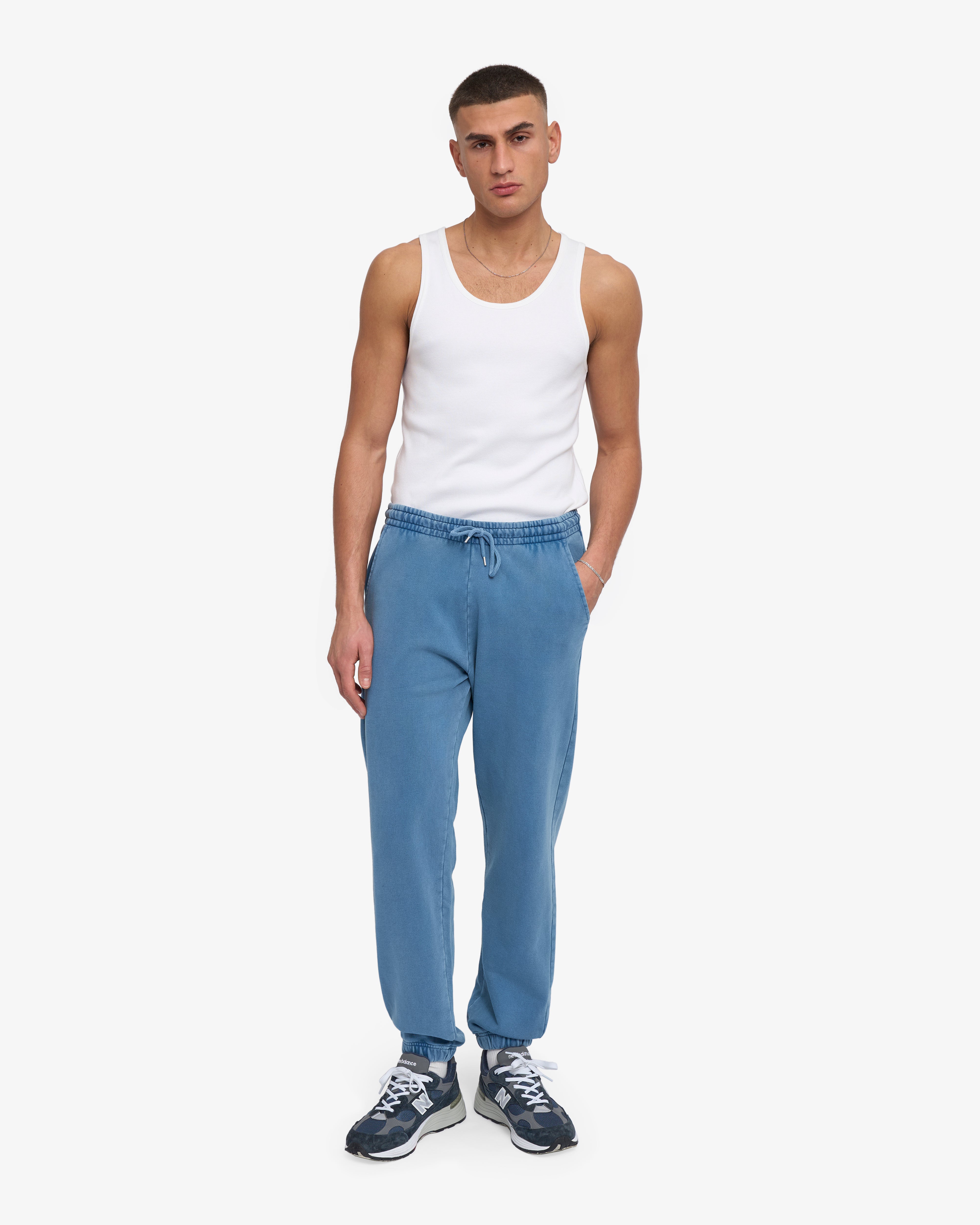 Organic Sweatpants - Faded Indigo