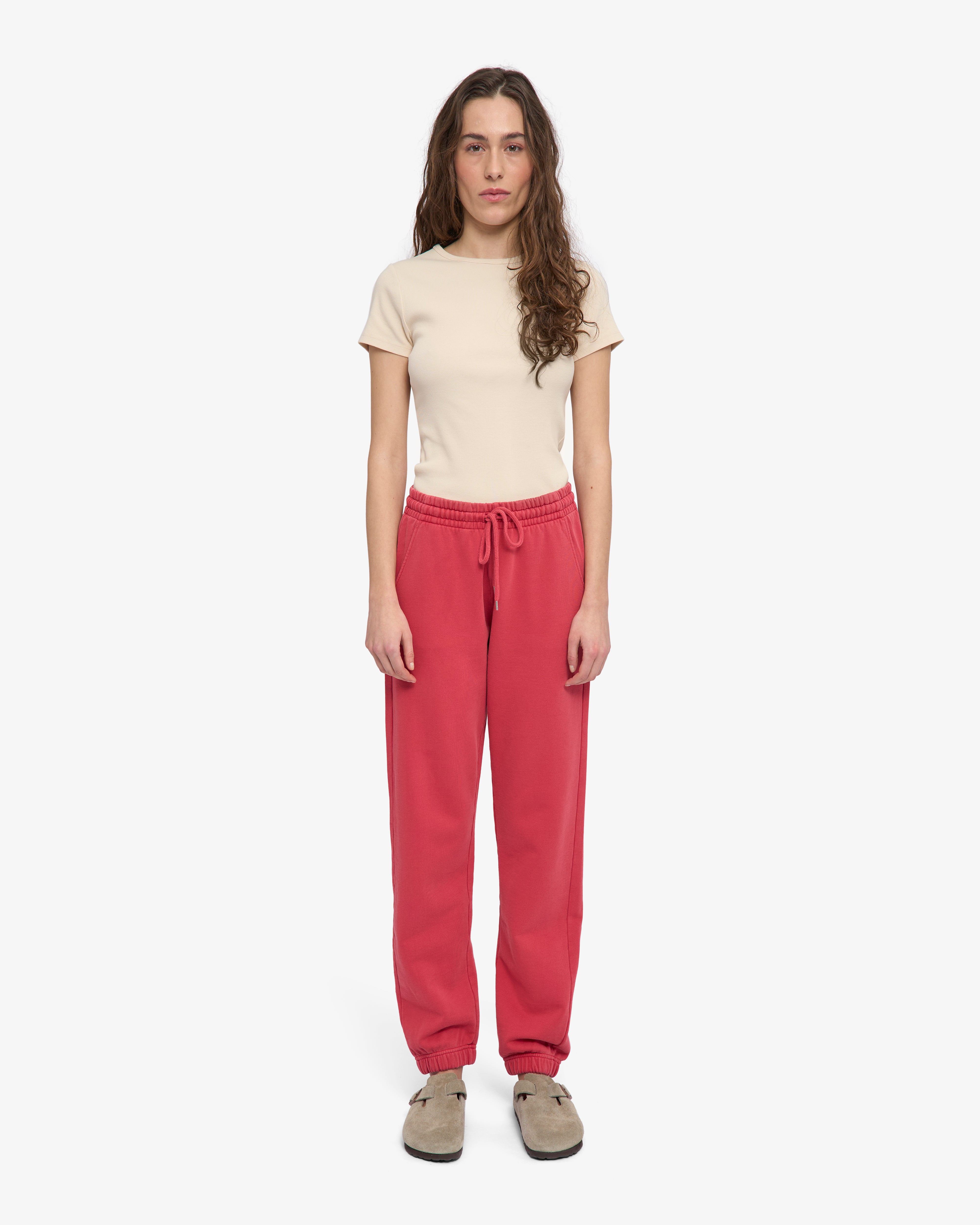 Organic Sweatpants - Faded Red