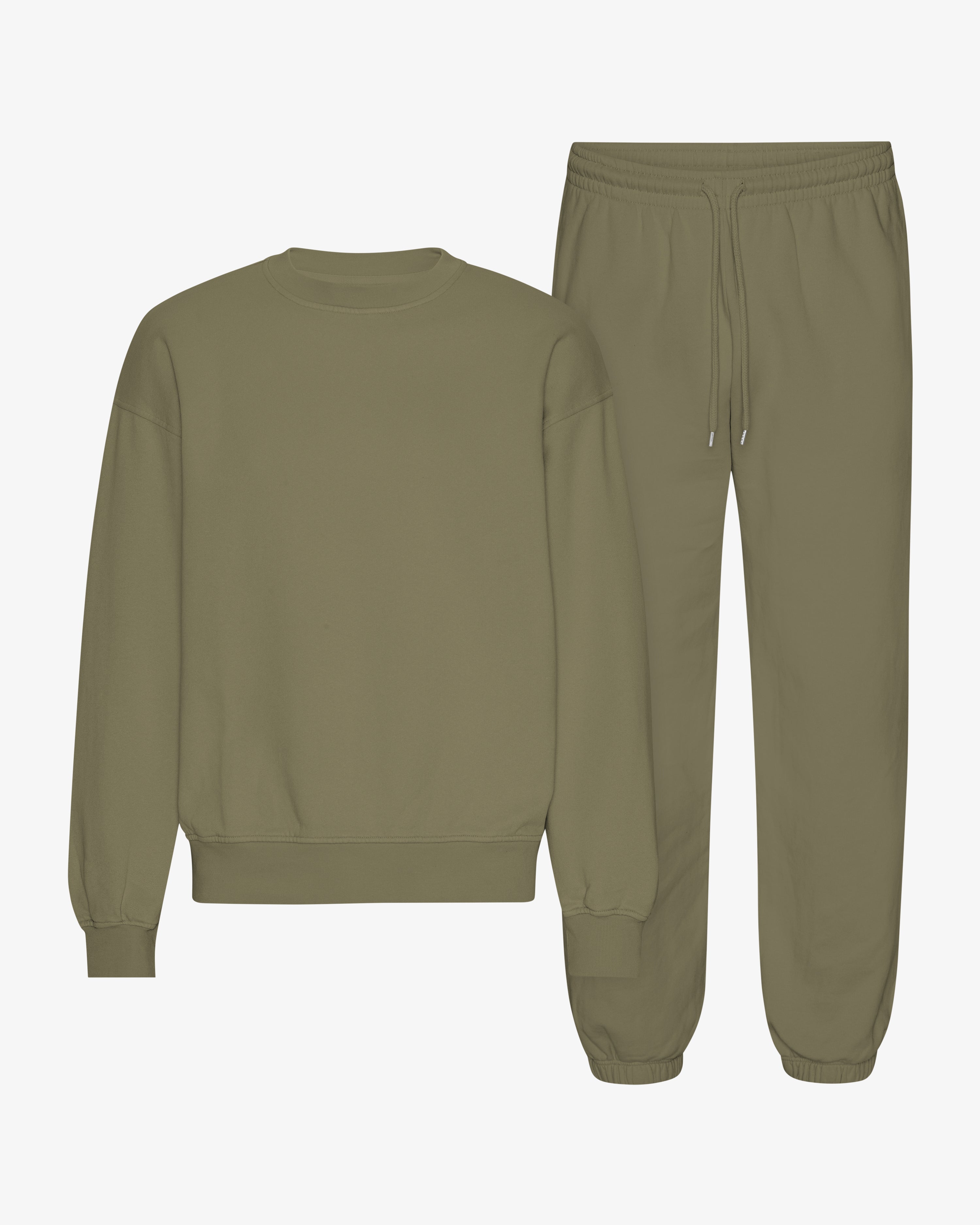 Organic Relaxed Sweatsuit - Dusty Olive