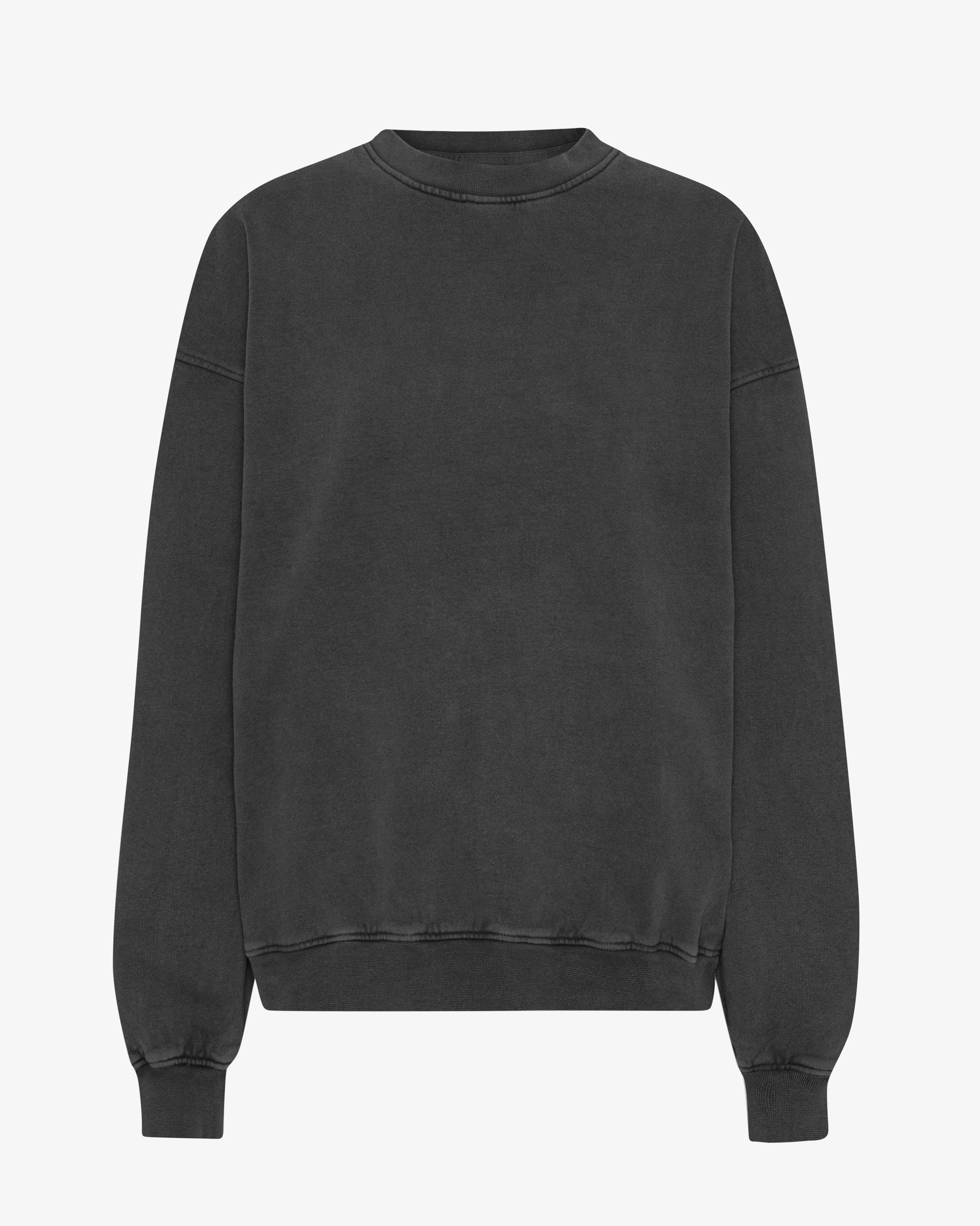 Organic Oversized Crew - Faded Black