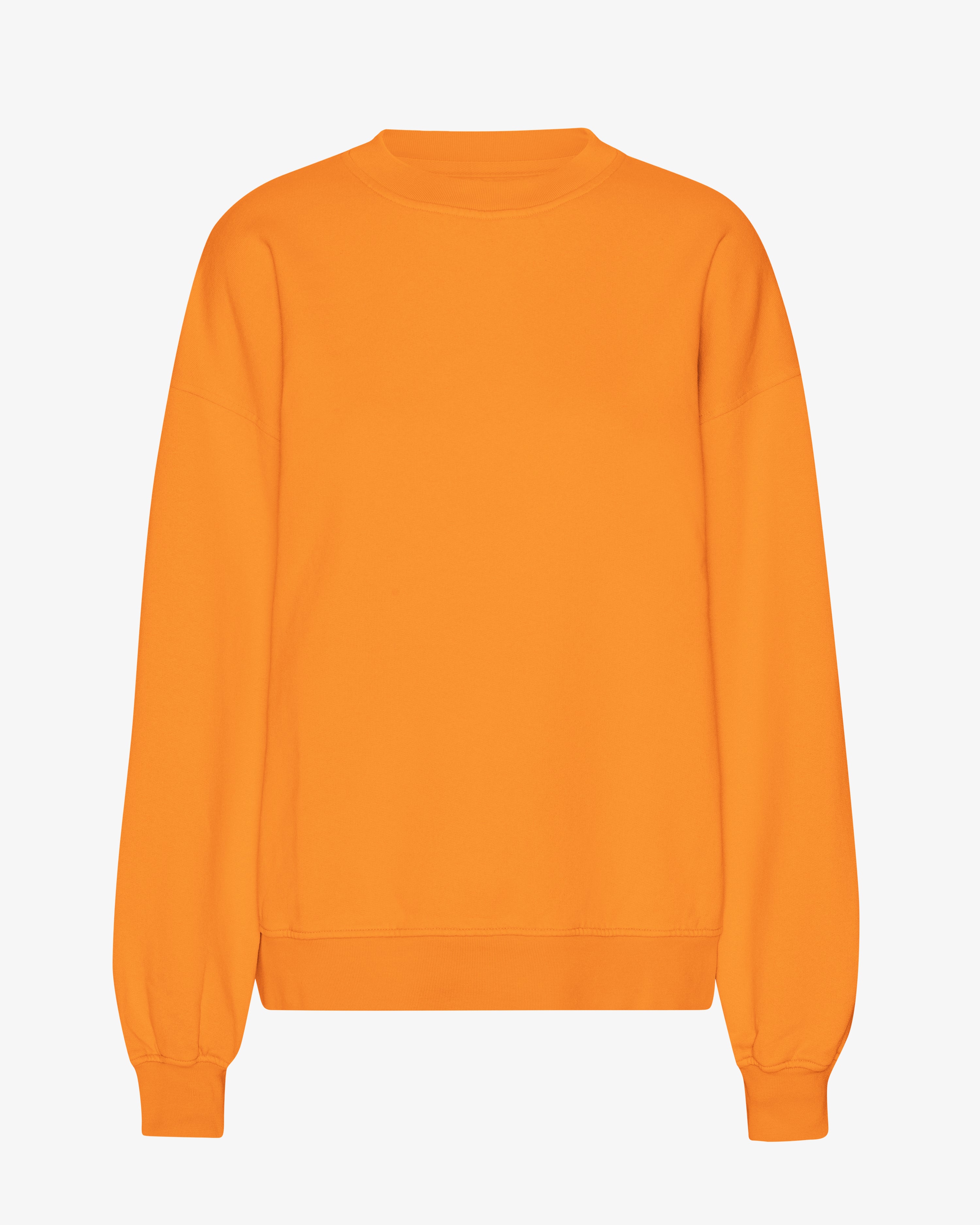 Organic Oversized Crew - Sunny Orange