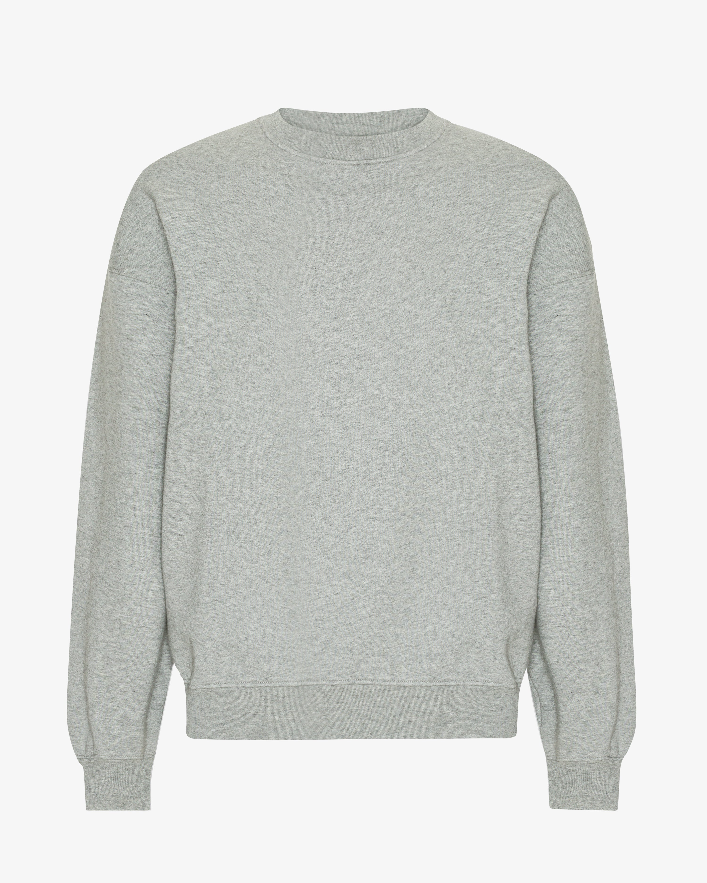 Organic Oversized Crew - Heather Grey