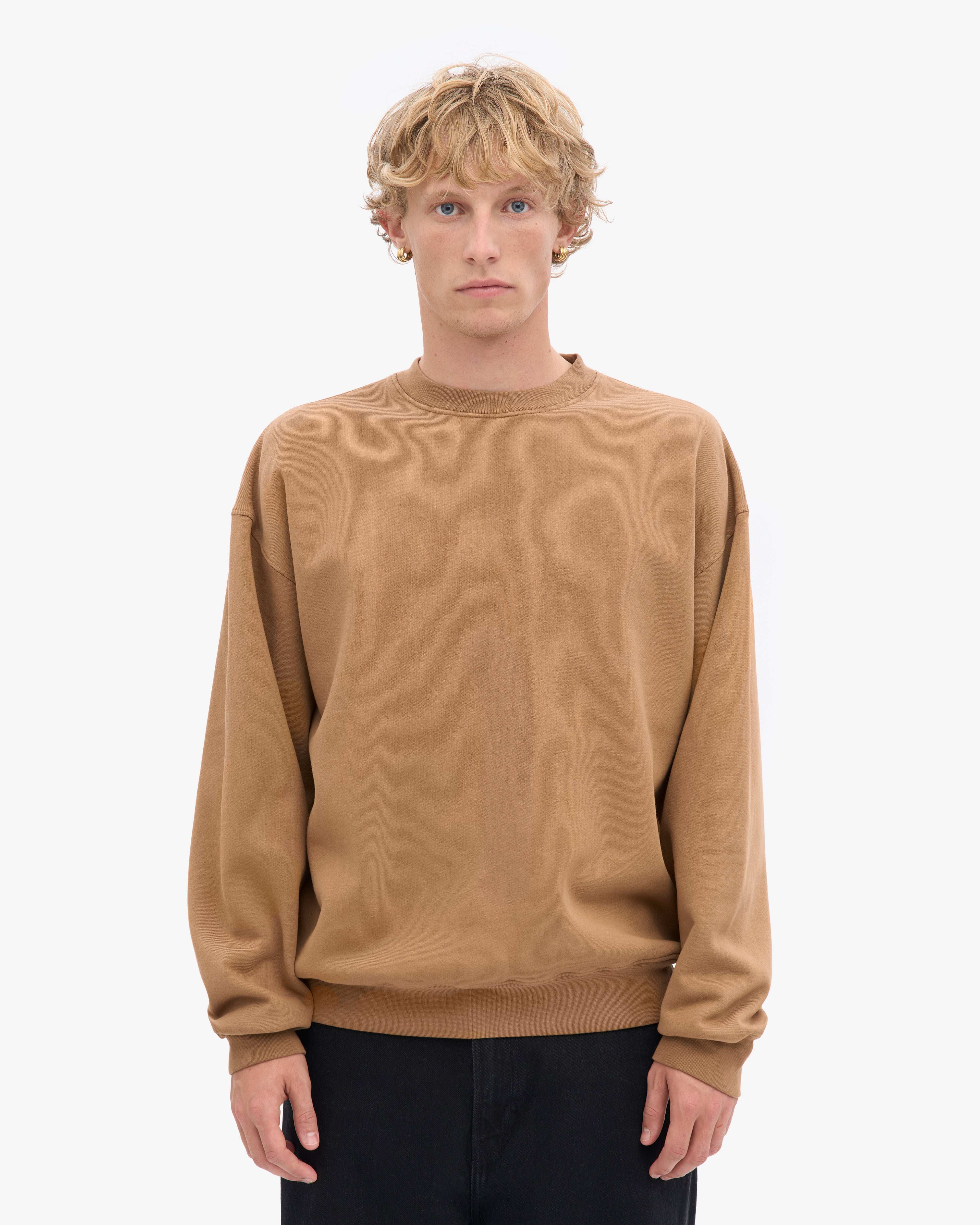 Organic Oversized Crew - Sahara Camel