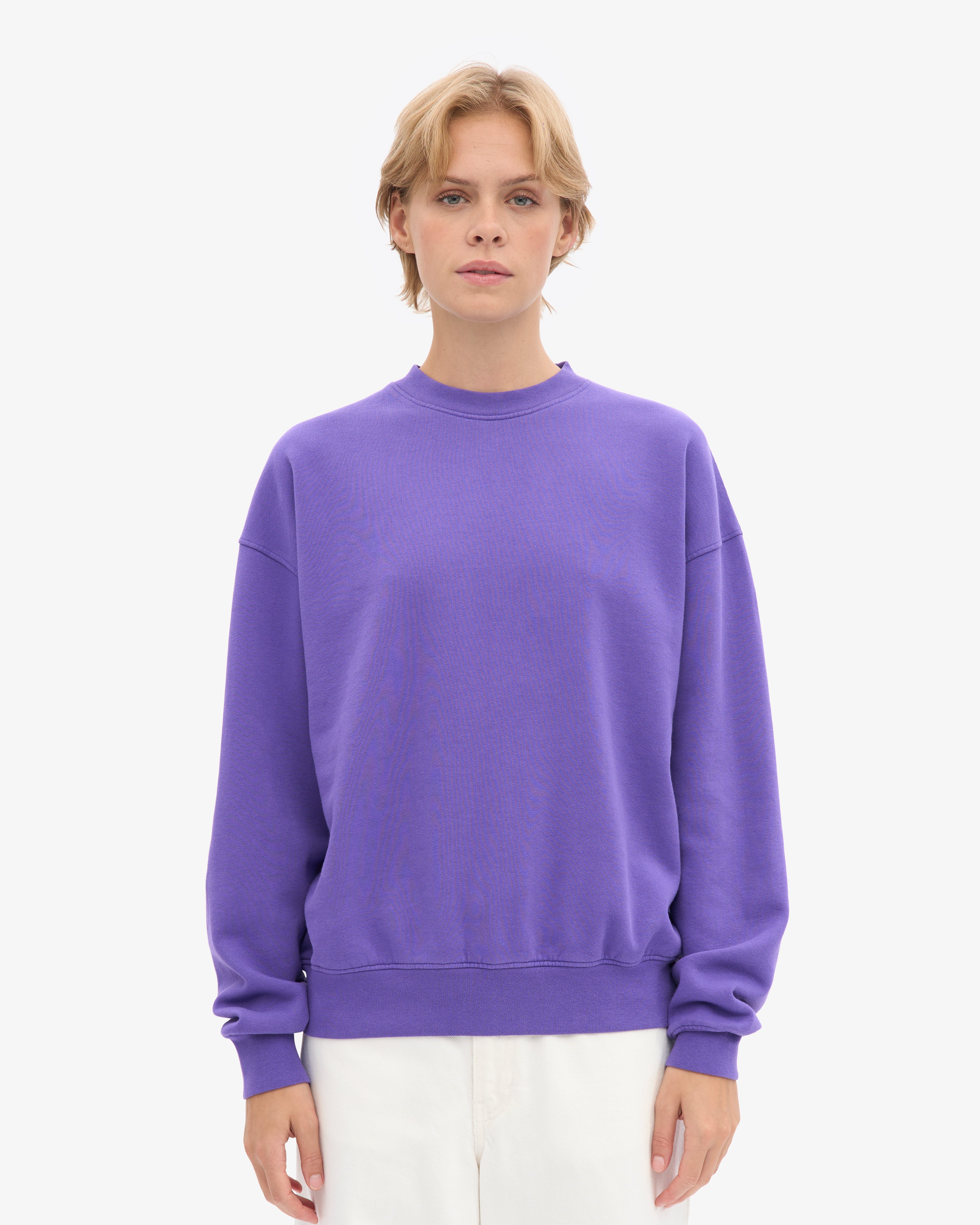 Organic Oversized Crew - Ultra Violet