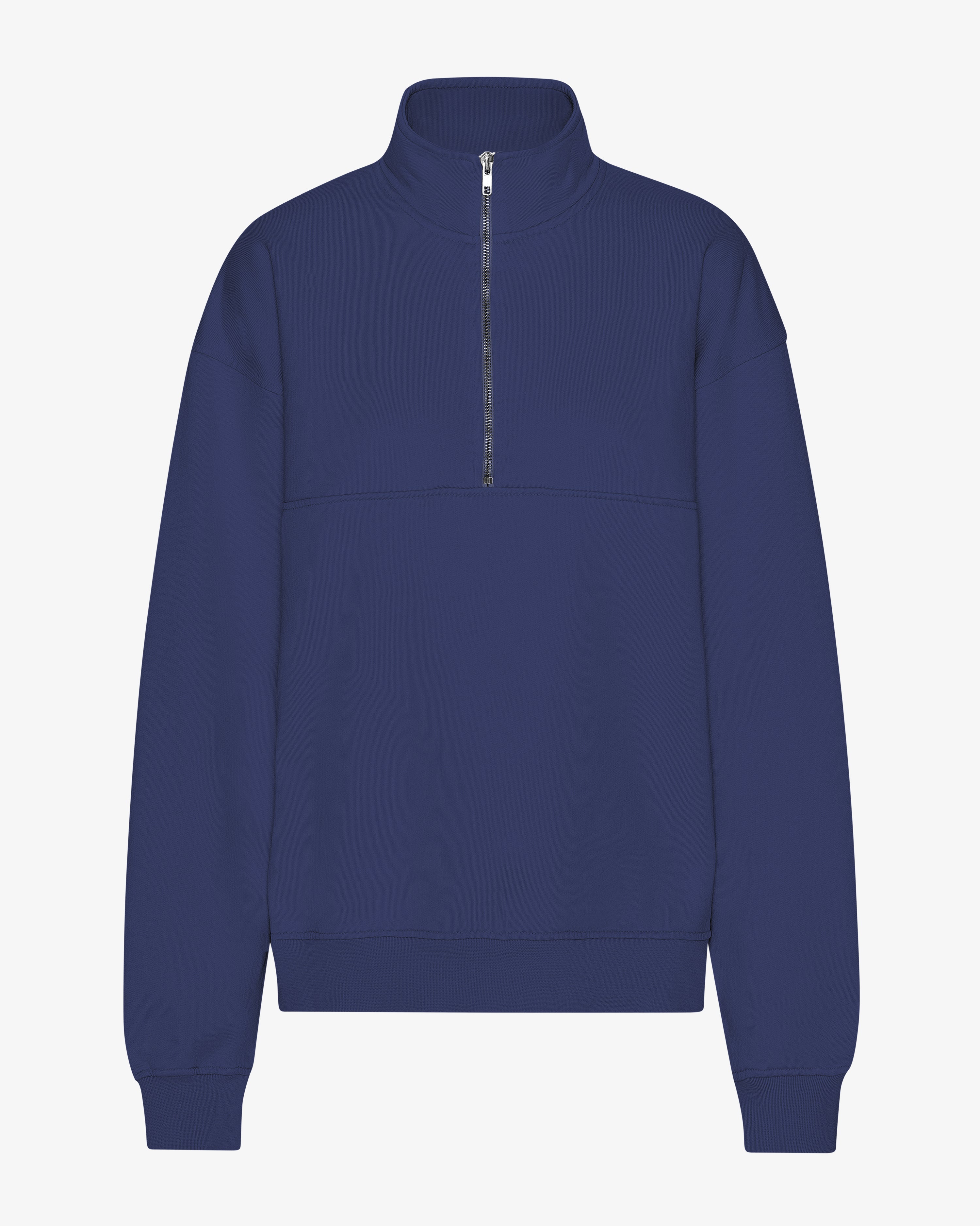 Organic Quarter Zip - Marine Blue