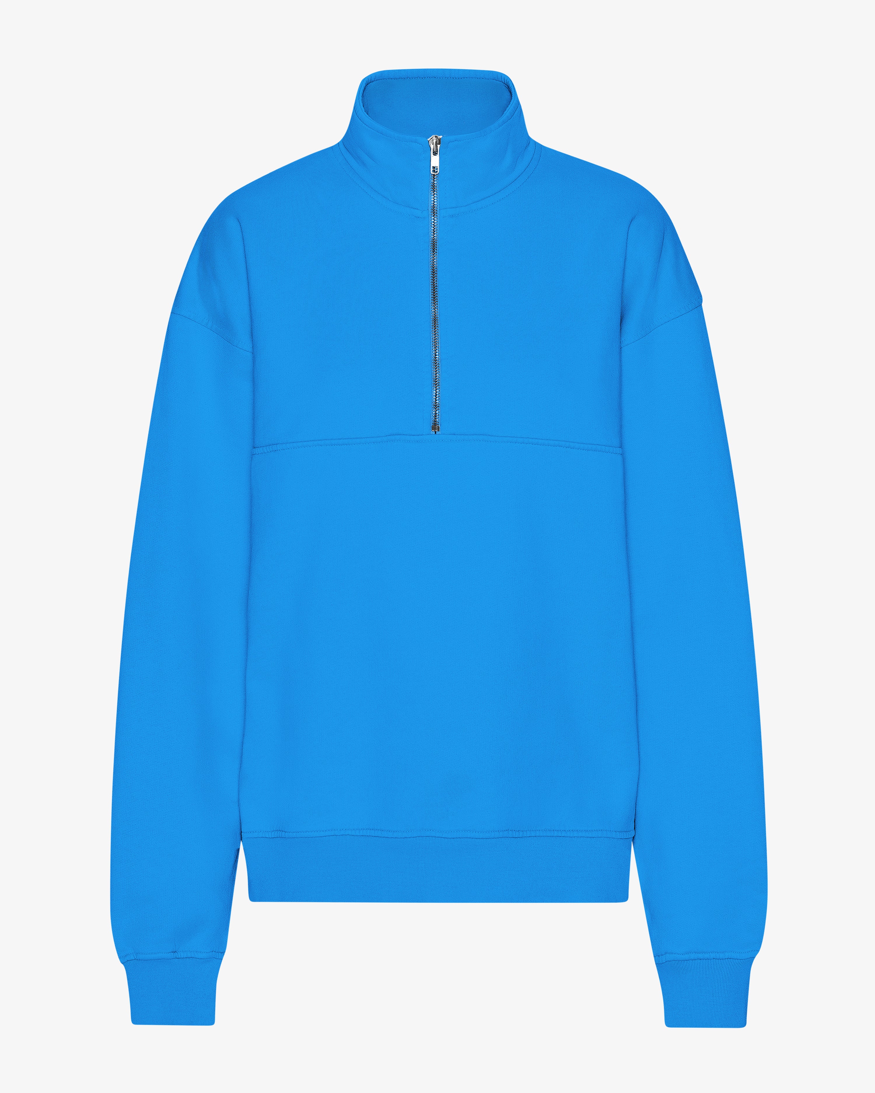 Organic Quarter Zip - Pacific Blue