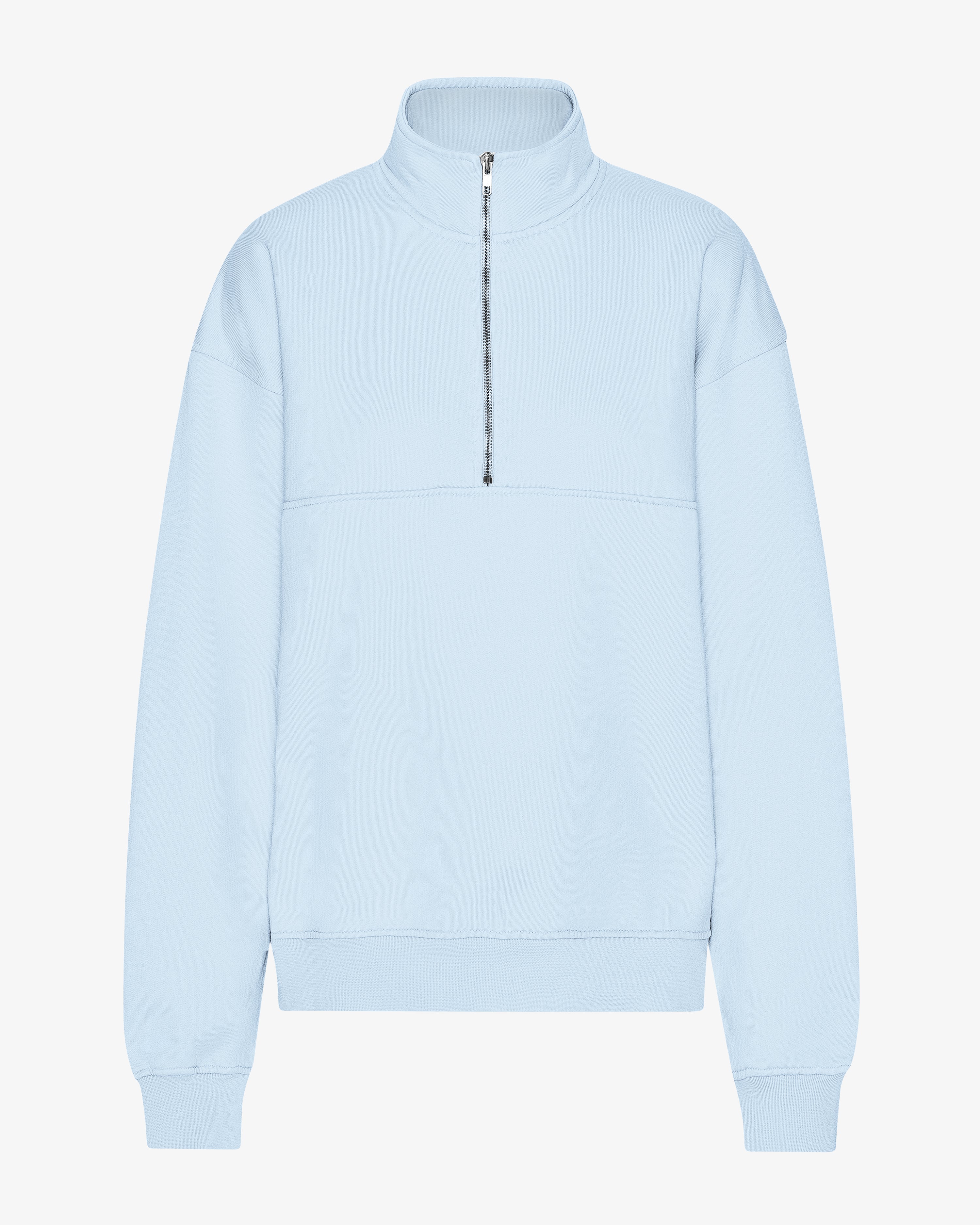 Organic Quarter Zip - Polar Blue