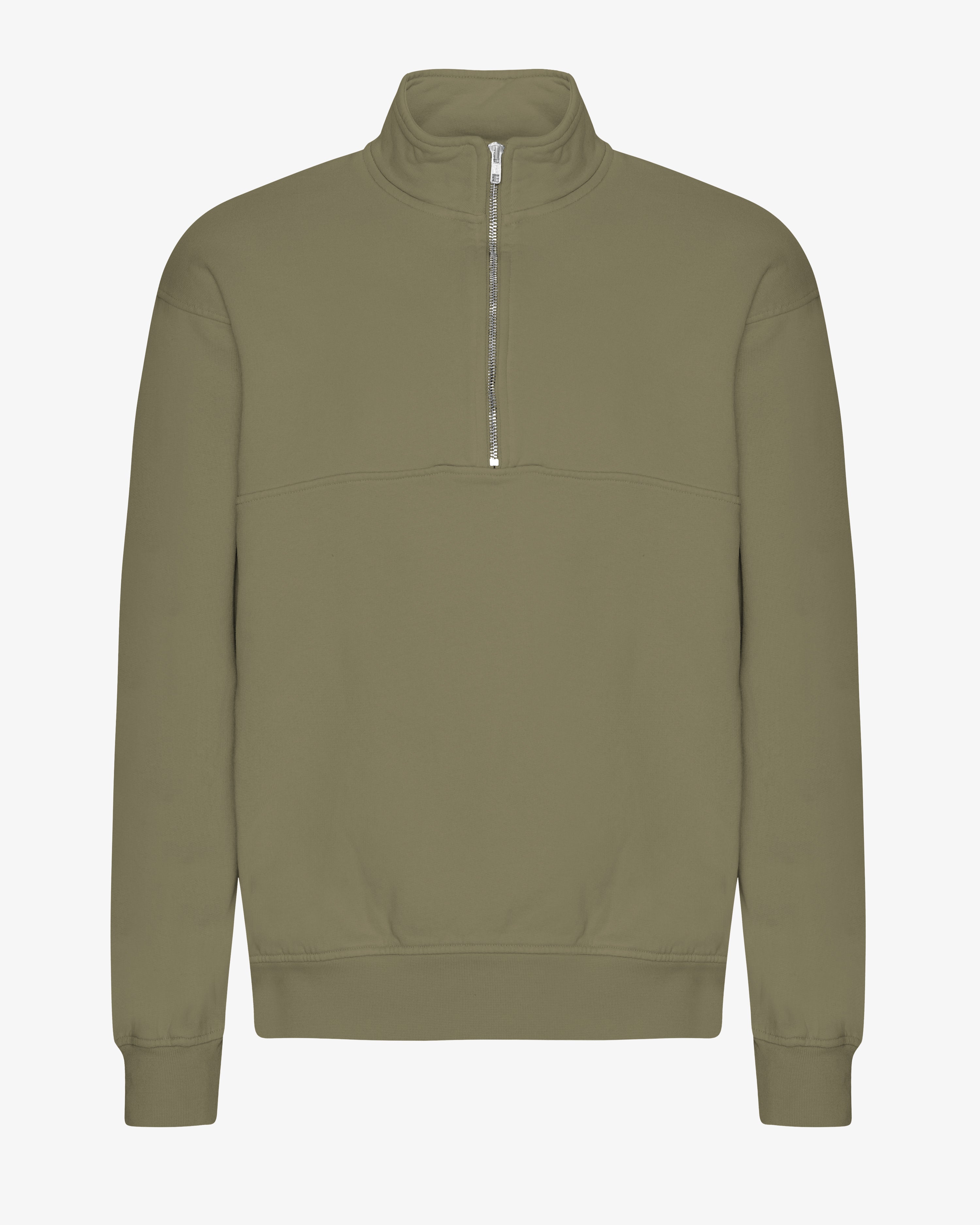 Organic Quarter Zip - Dusty Olive