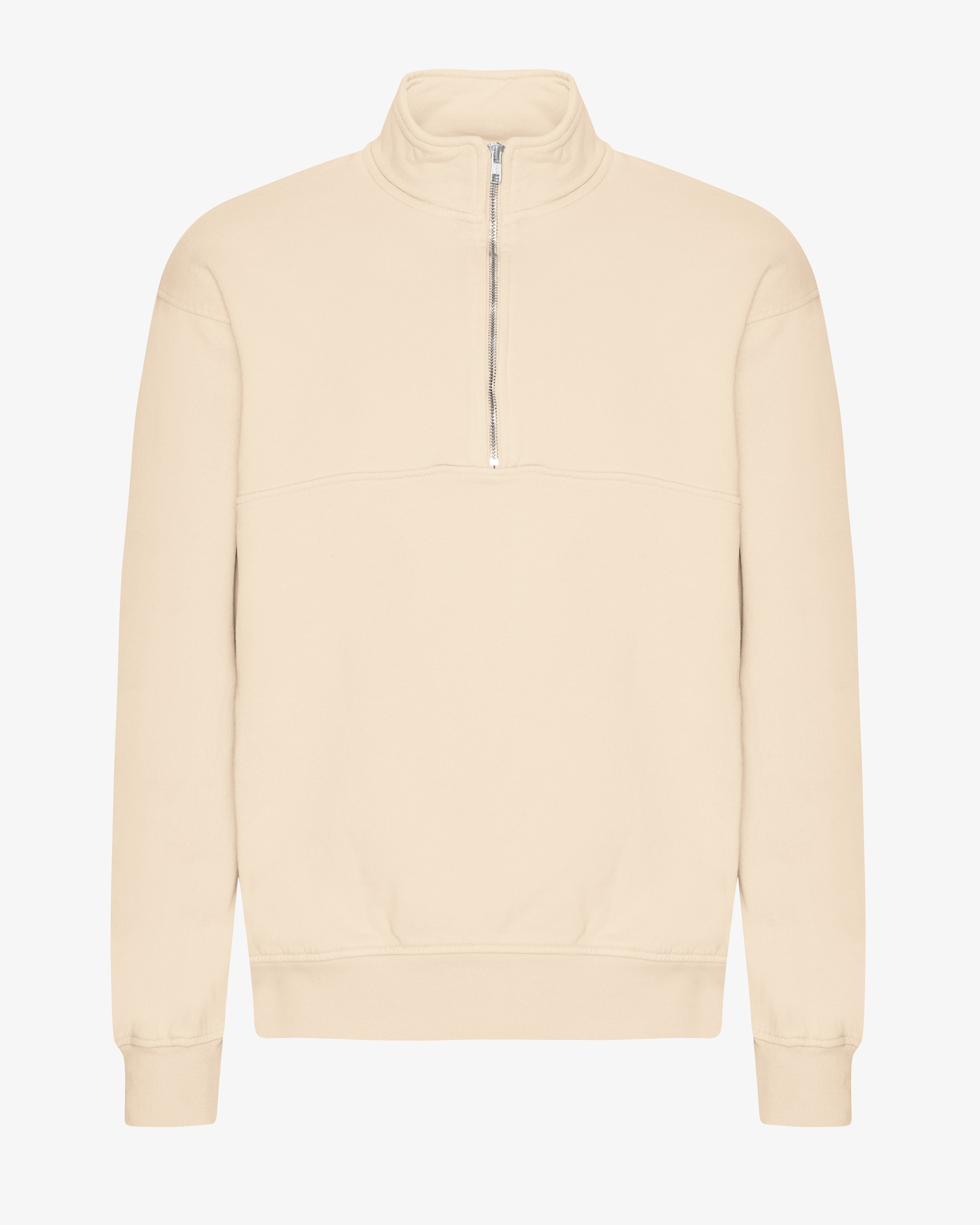 Organic Quarter Zip - Ivory White