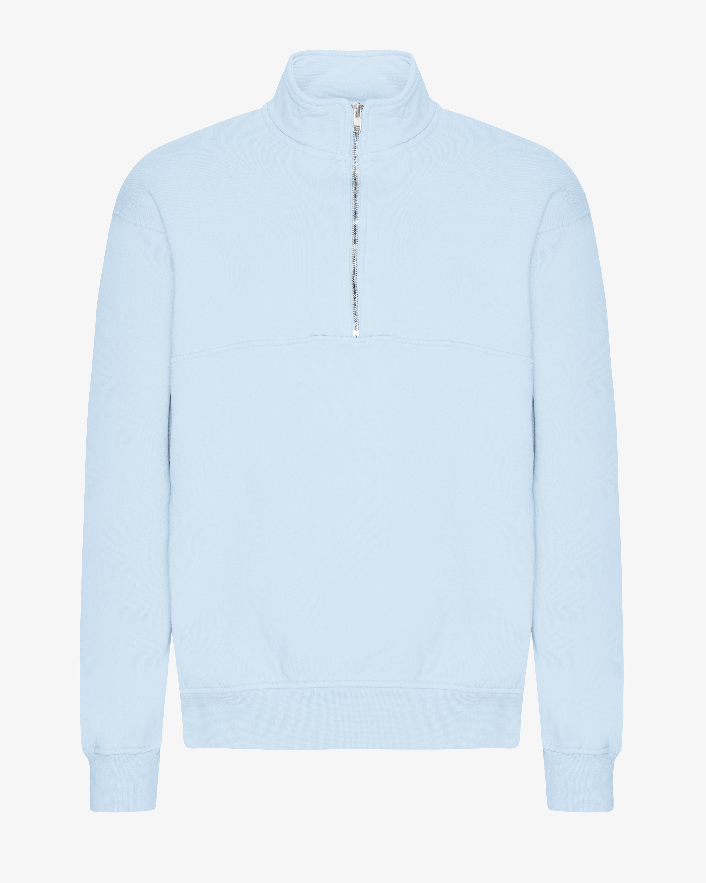 Organic Quarter Zip - Polar Blue