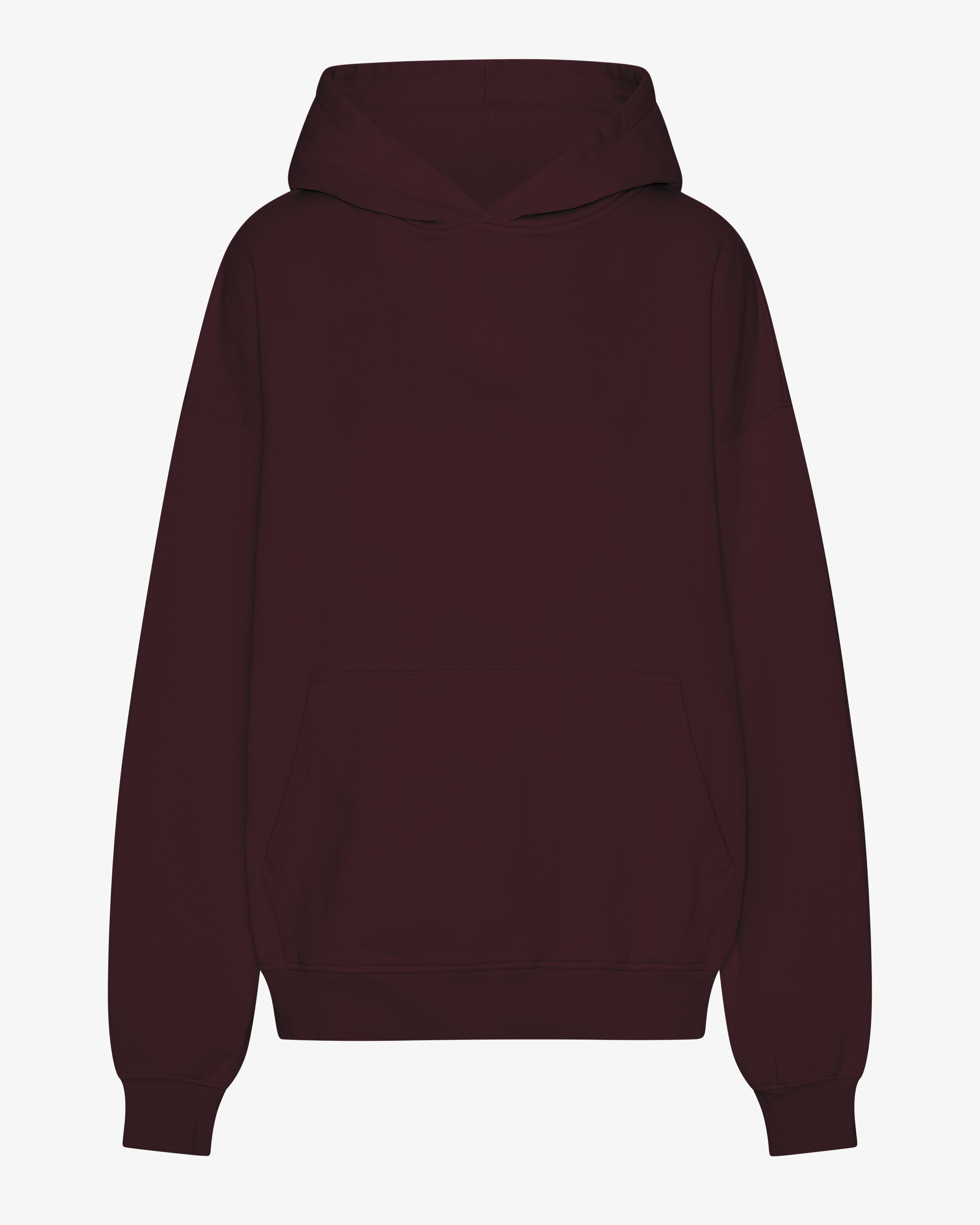 Organic Oversized Hood - Oxblood Red