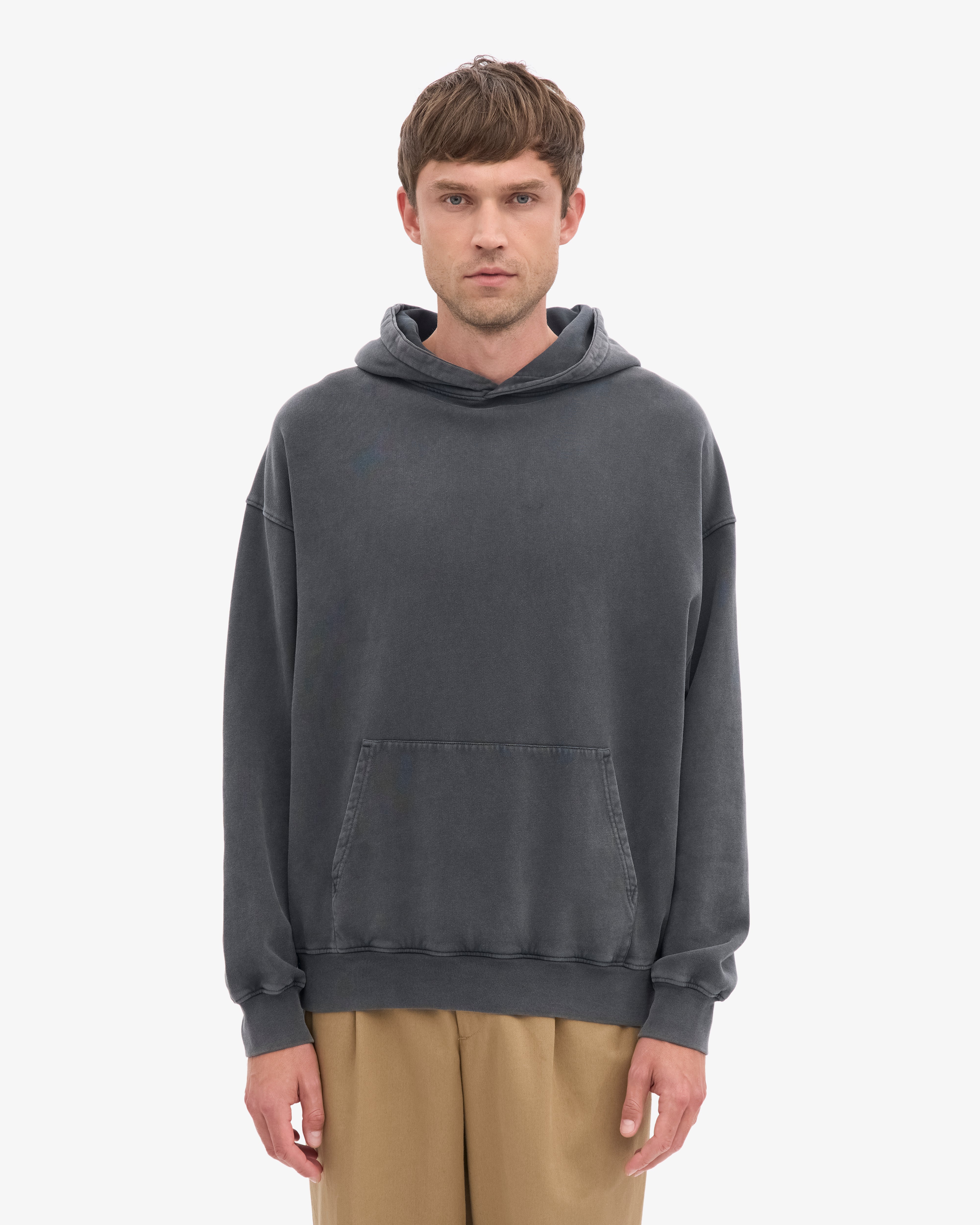 Organic Relaxed Hood Sweatsuit - Faded Black