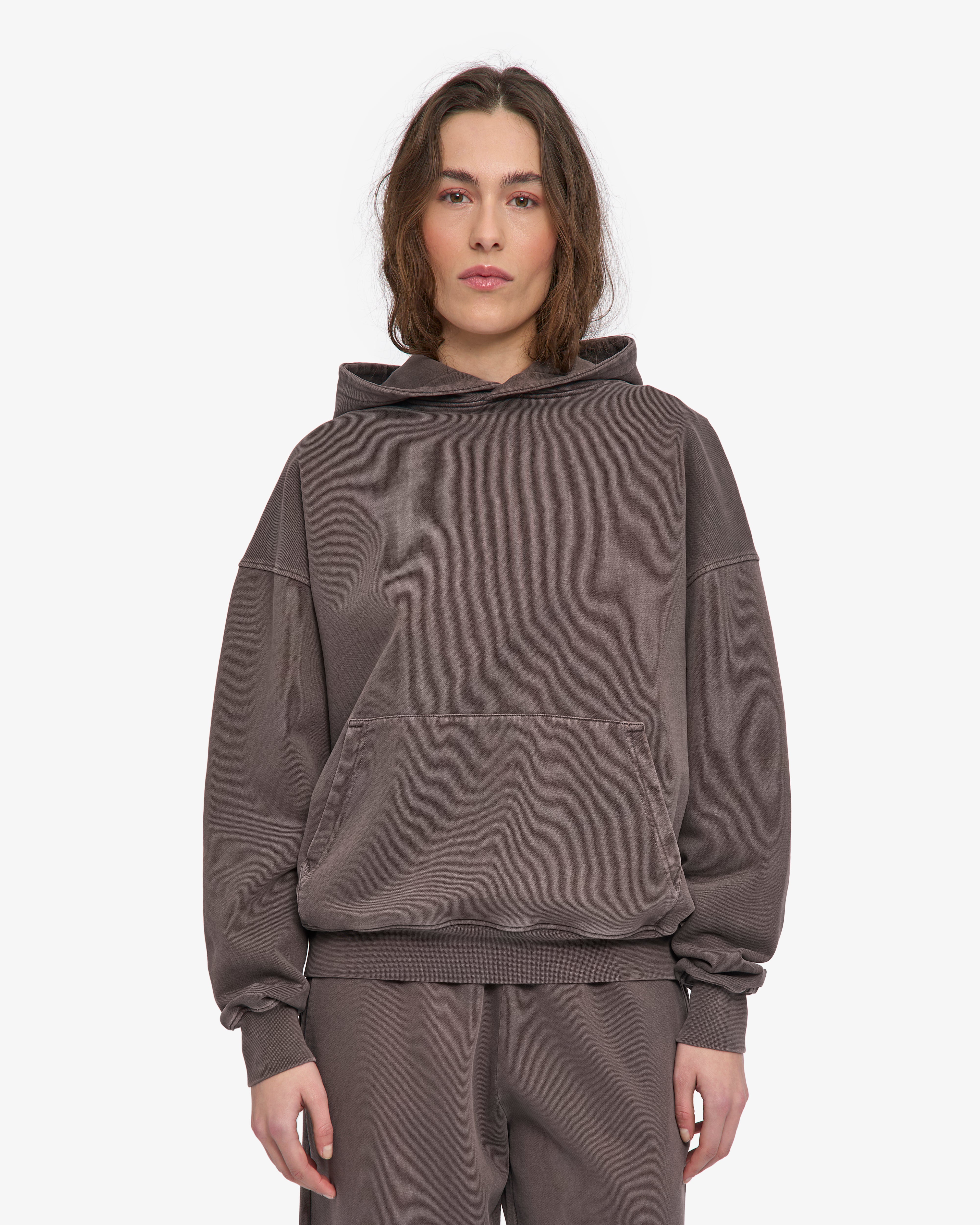 Organic Oversized Hood - Faded Mud