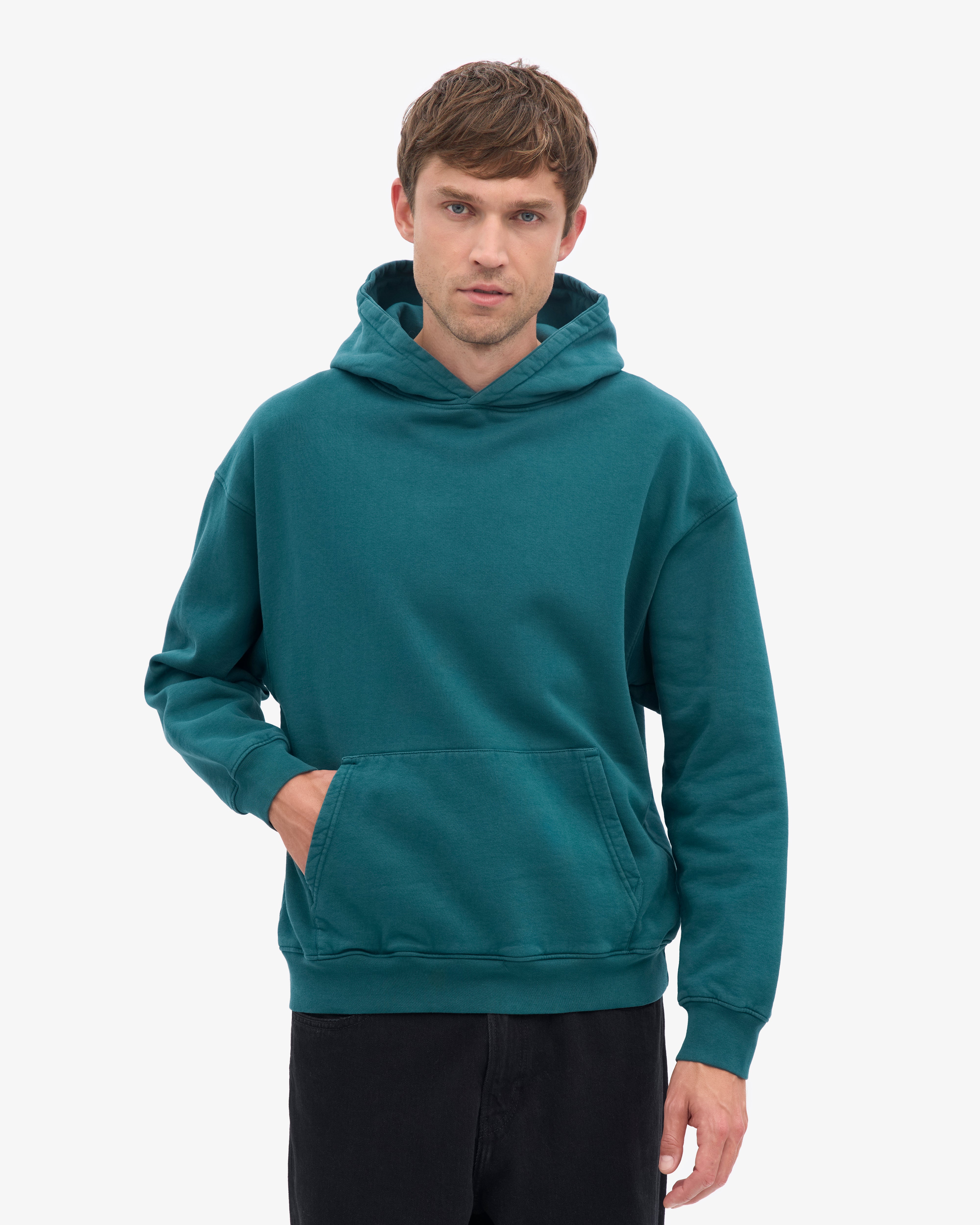 Organic Oversized Hood - Ocean Green