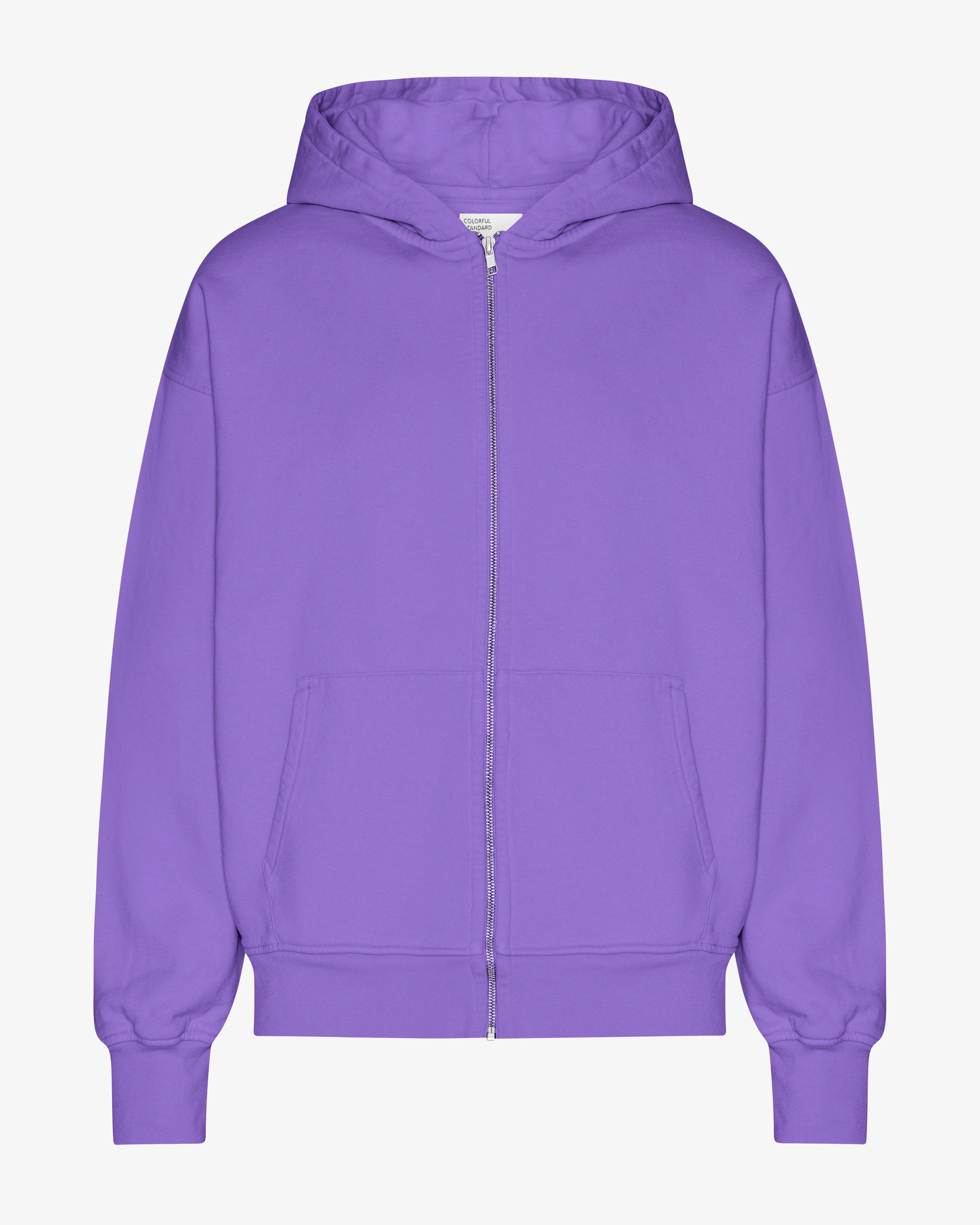 Organic Oversized Zip Hood - Ultra Violet