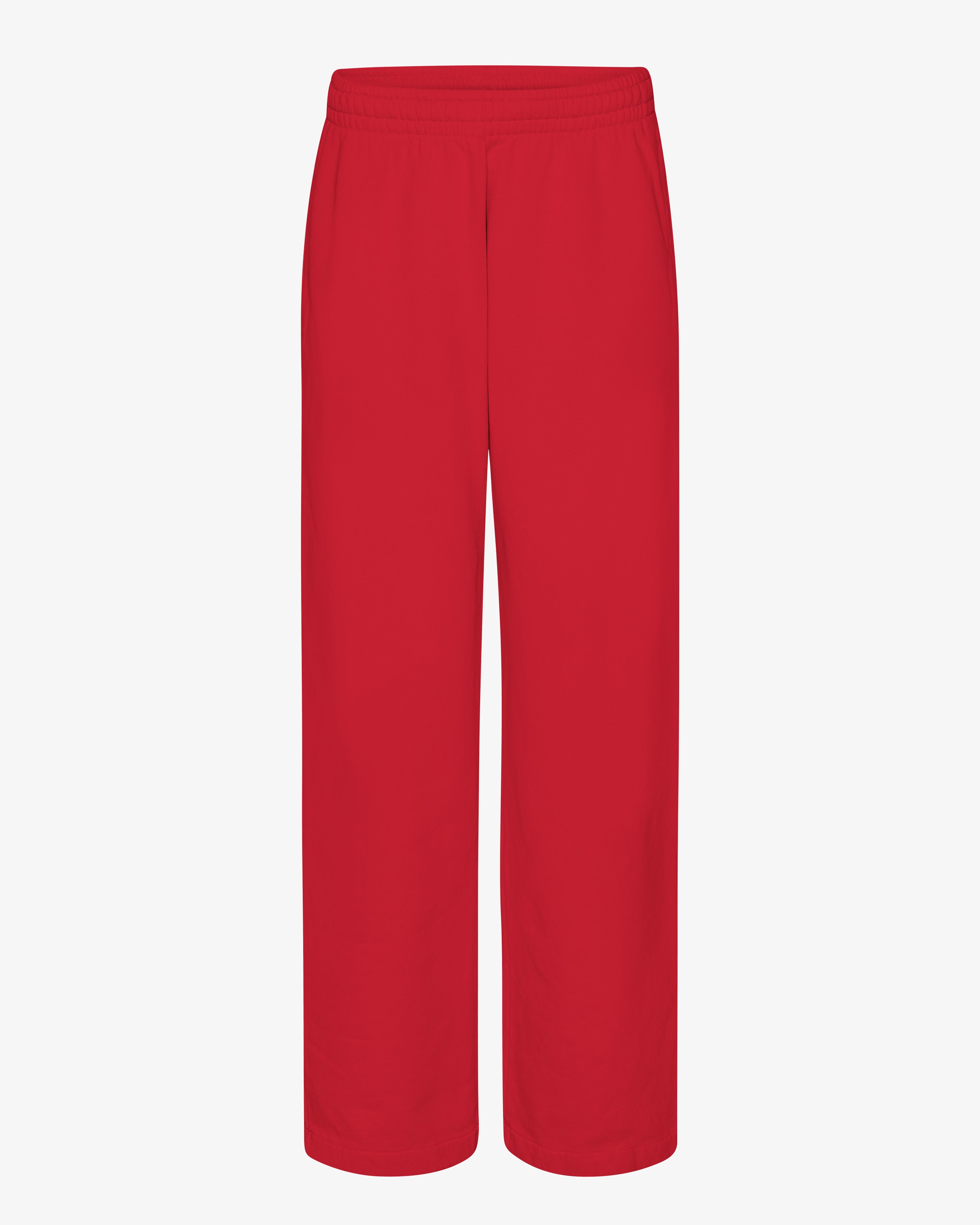 Organic Straight Leg Sweatpants - Scarlet Red