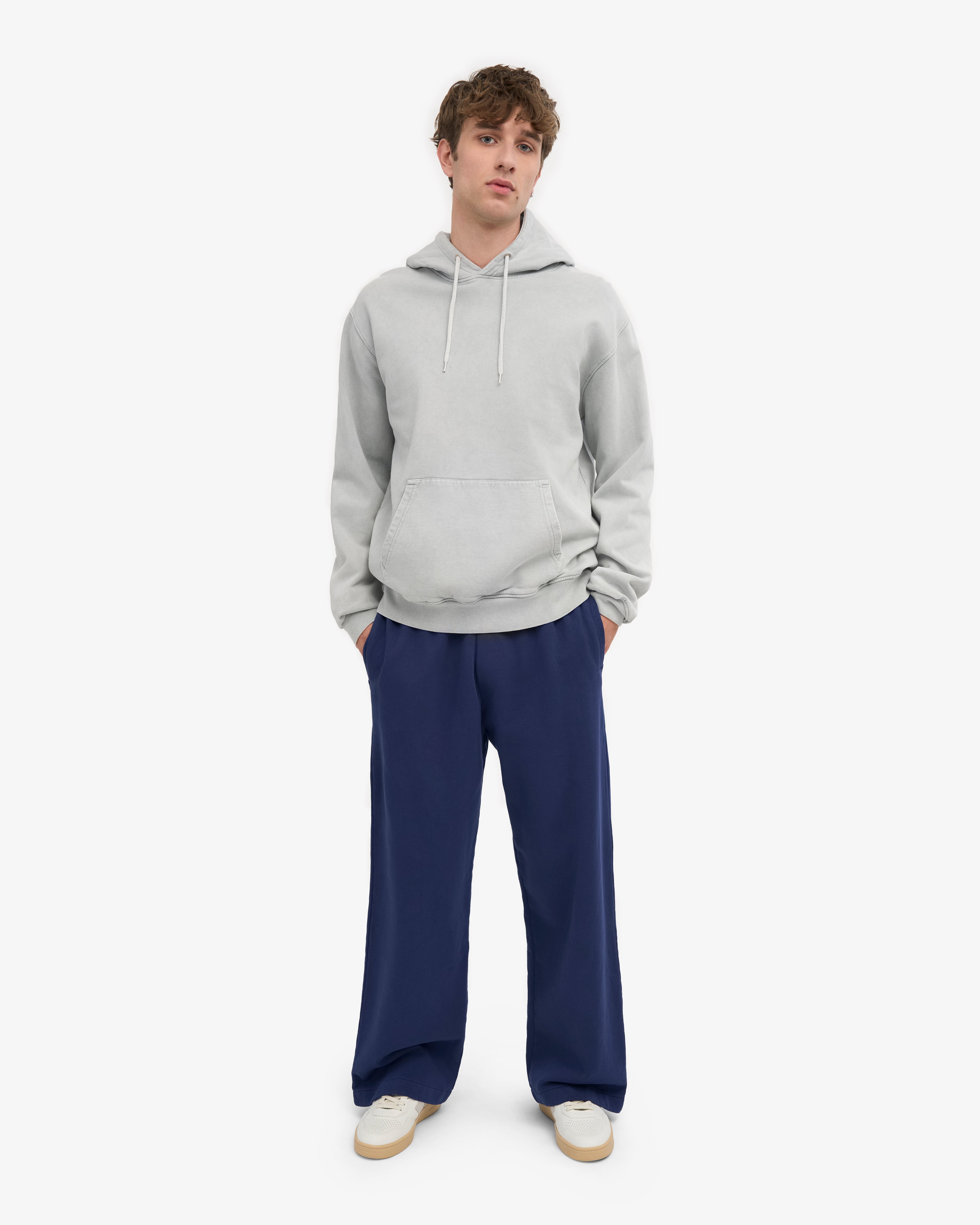 Organic Straight Leg Sweatpants - Marine Blue