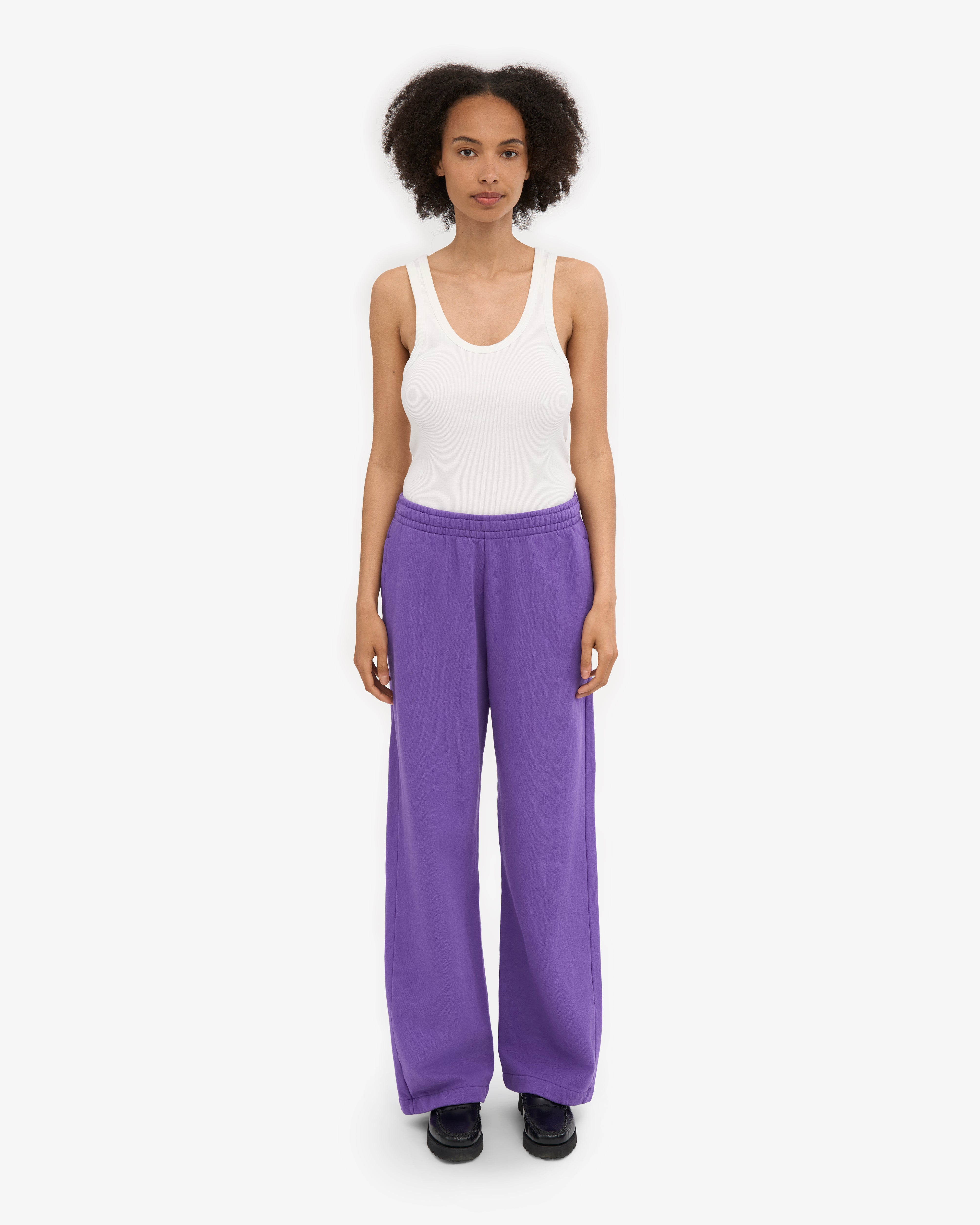 Organic Straight Leg Sweatpants - Ultra Violet