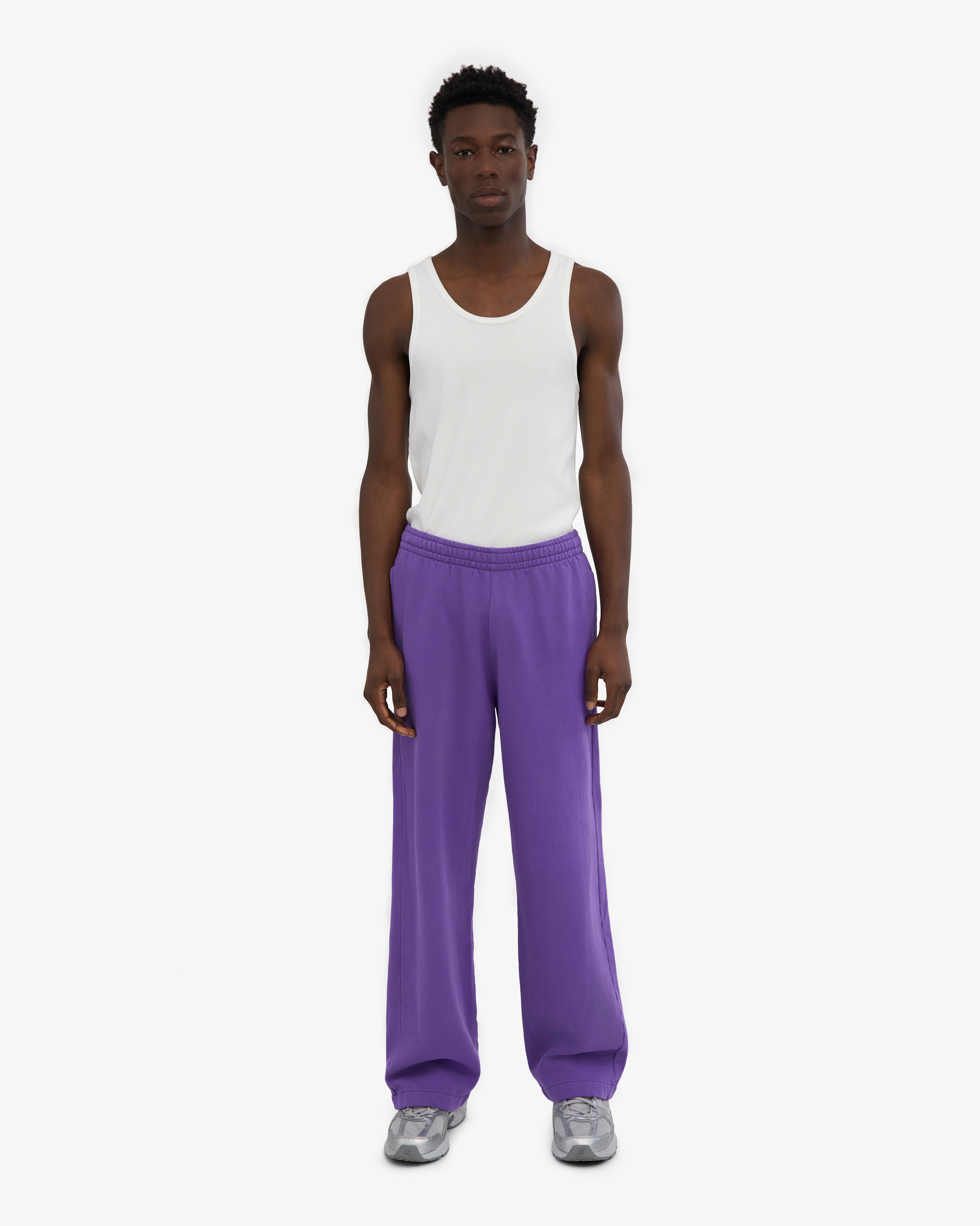 Organic Straight Leg Sweatpants - Ultra Violet
