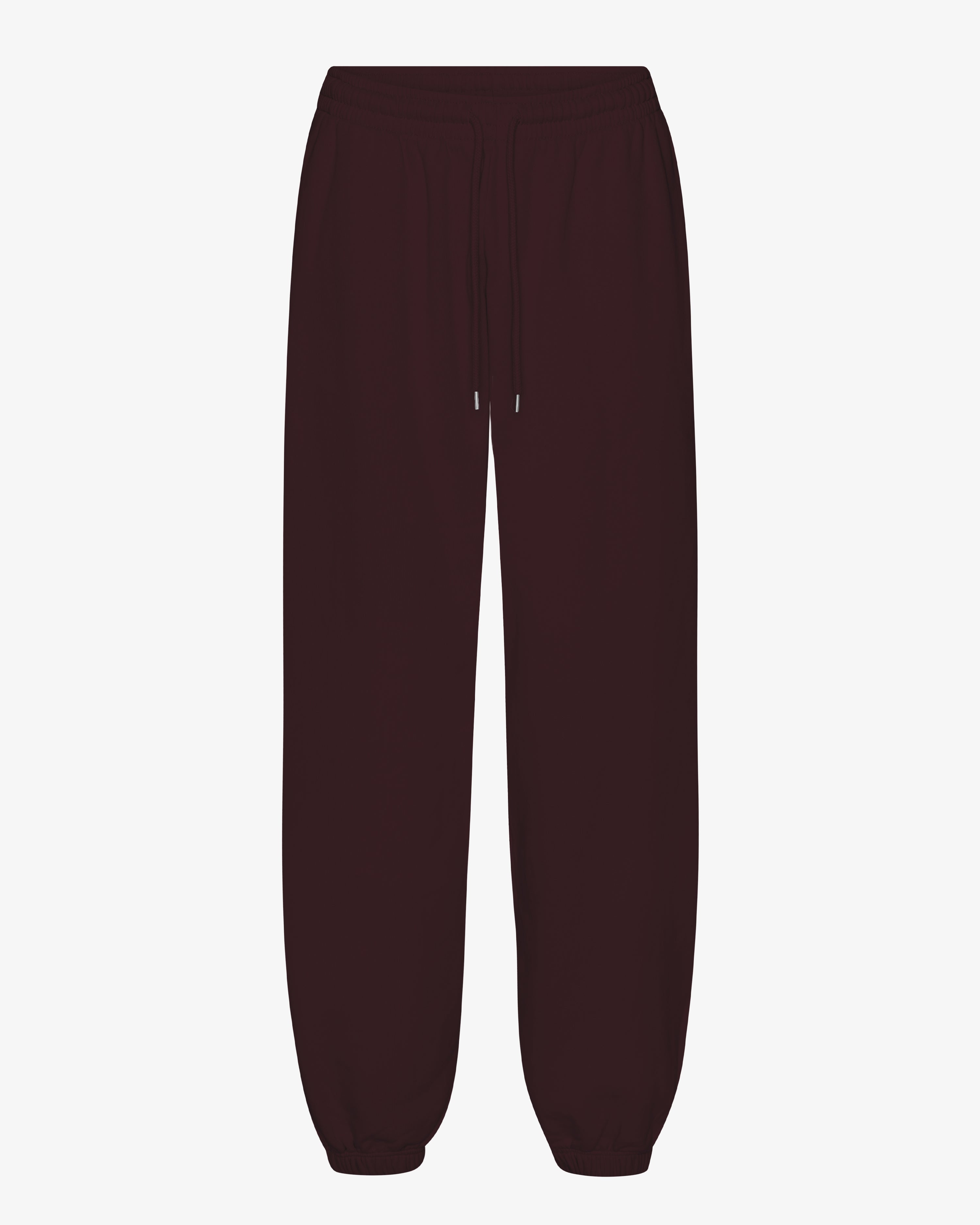 Organic Relaxed Sweatpants - Oxblood Red