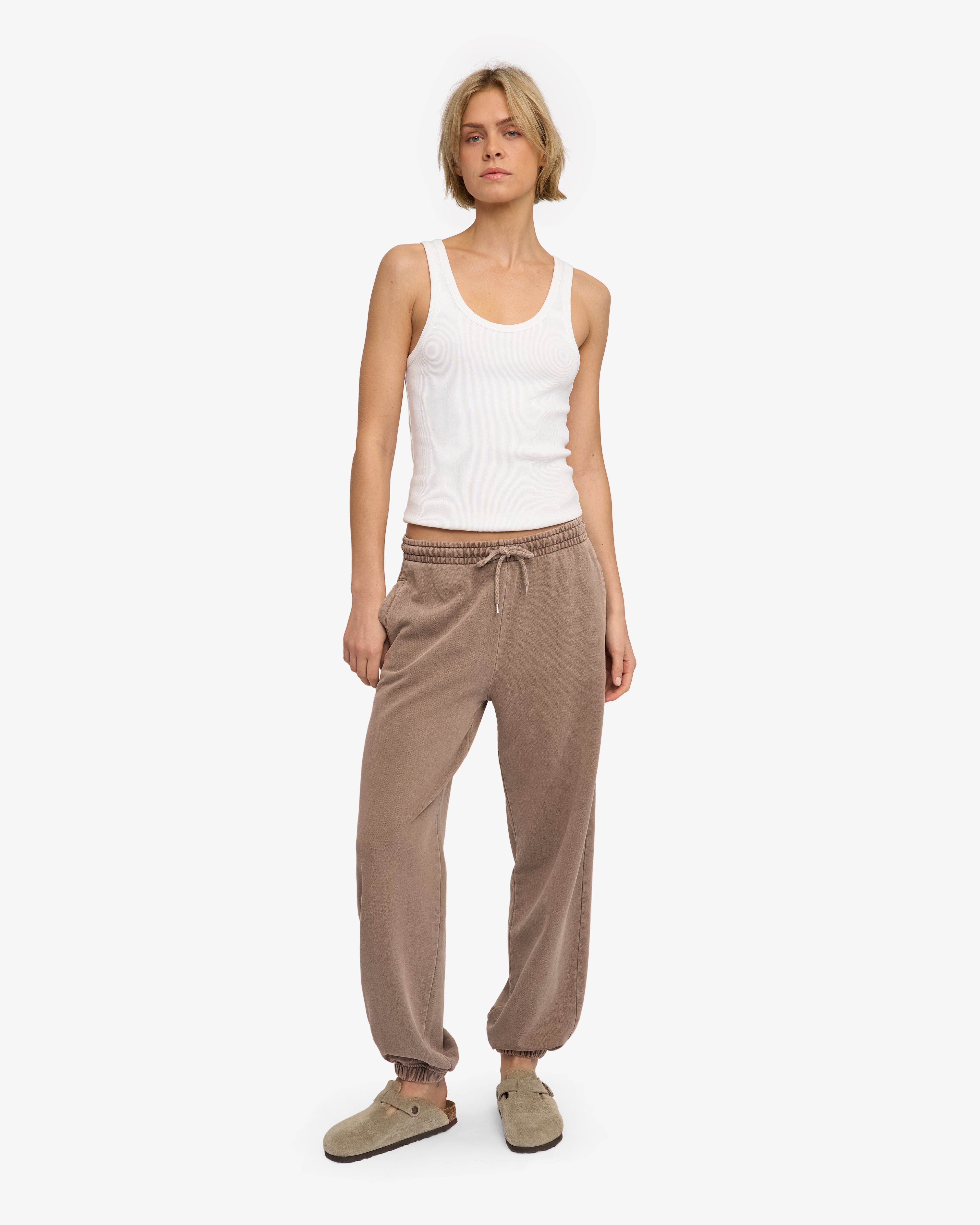 Organic Relaxed Sweatpants - Faded Khaki