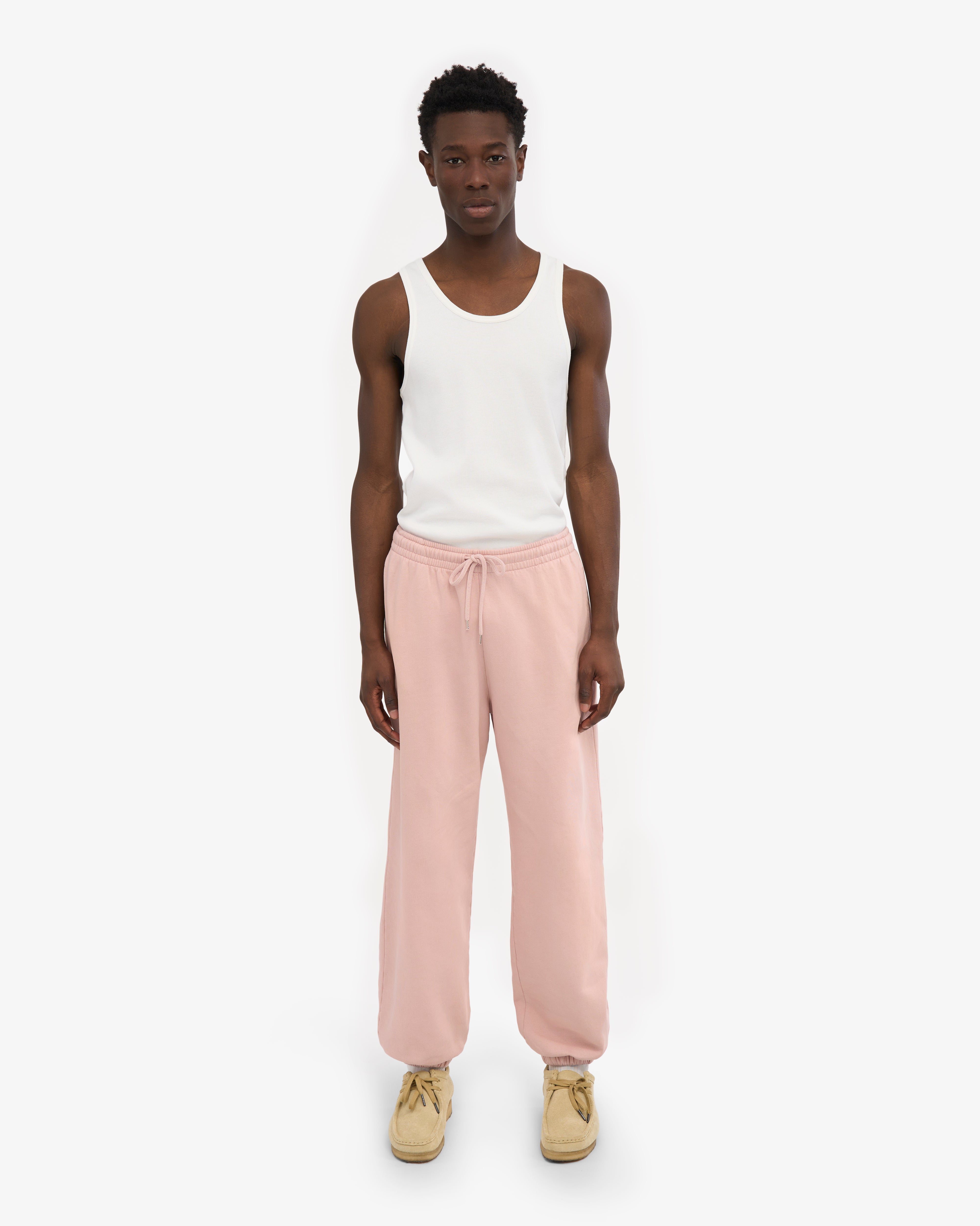 Organic Relaxed Sweatpants - Faded Pink