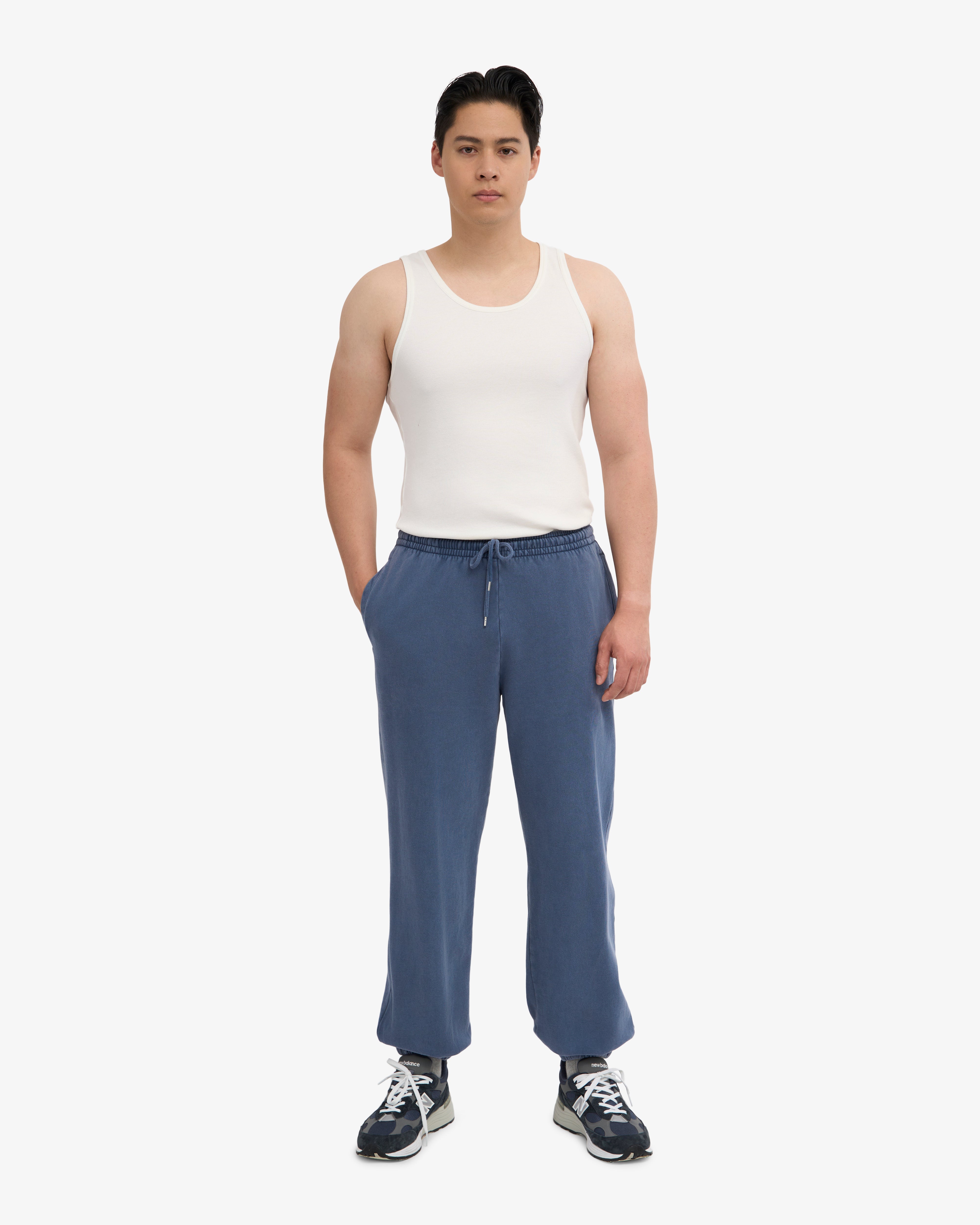 Organic Relaxed Sweatpants - Neptune Blue