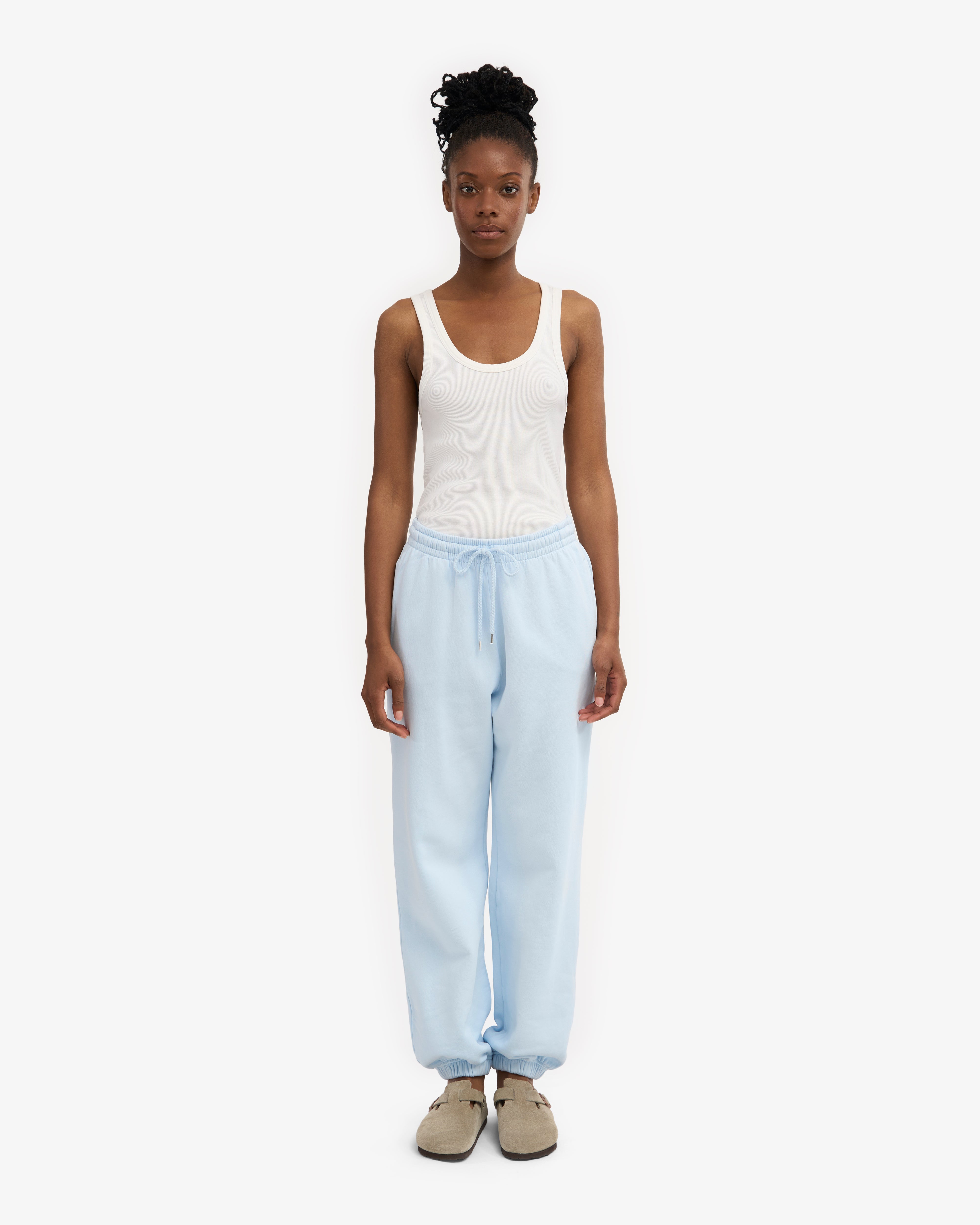Organic Relaxed Sweatpants - Polar Blue