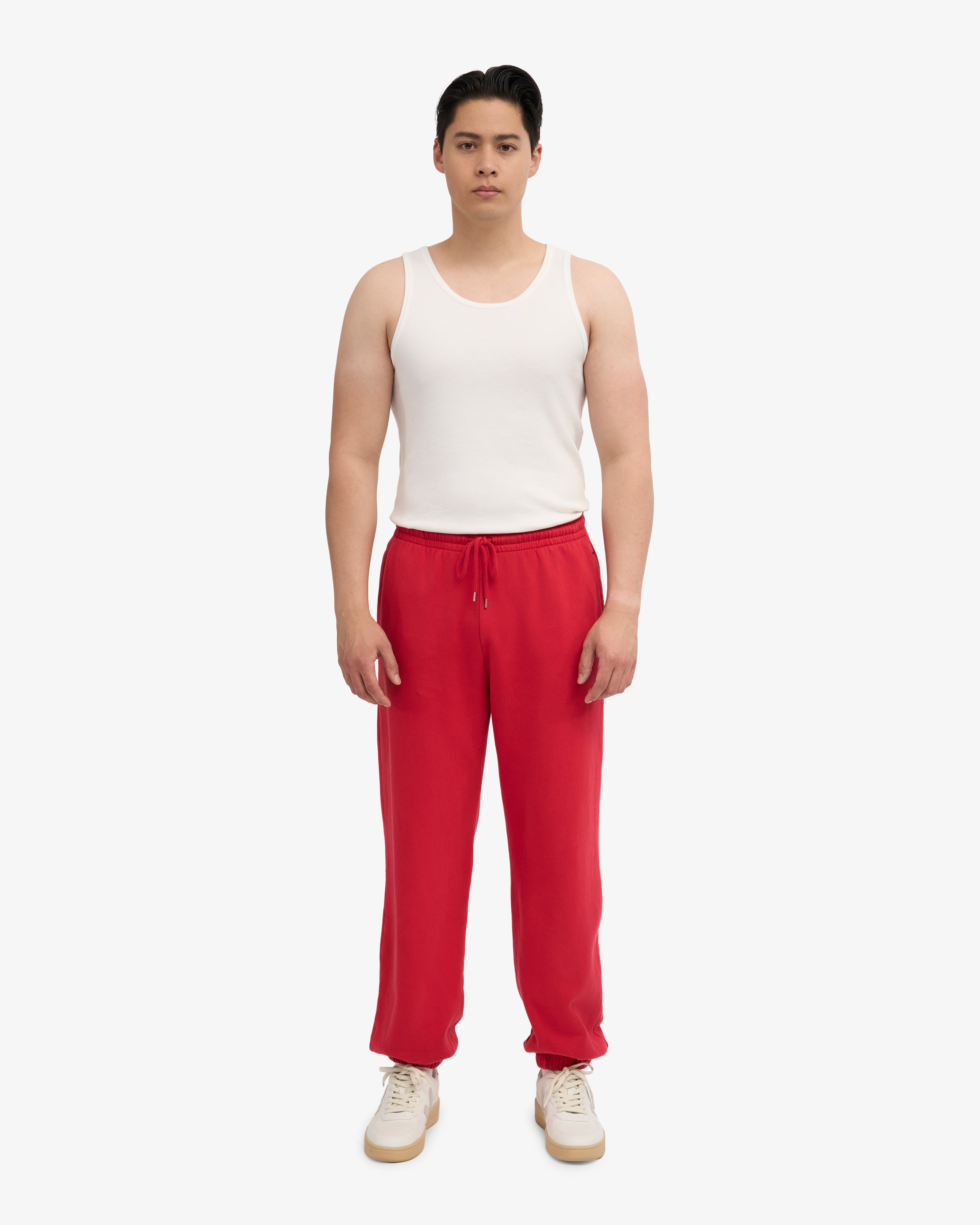 Organic Relaxed Sweatpants - Scarlet Red