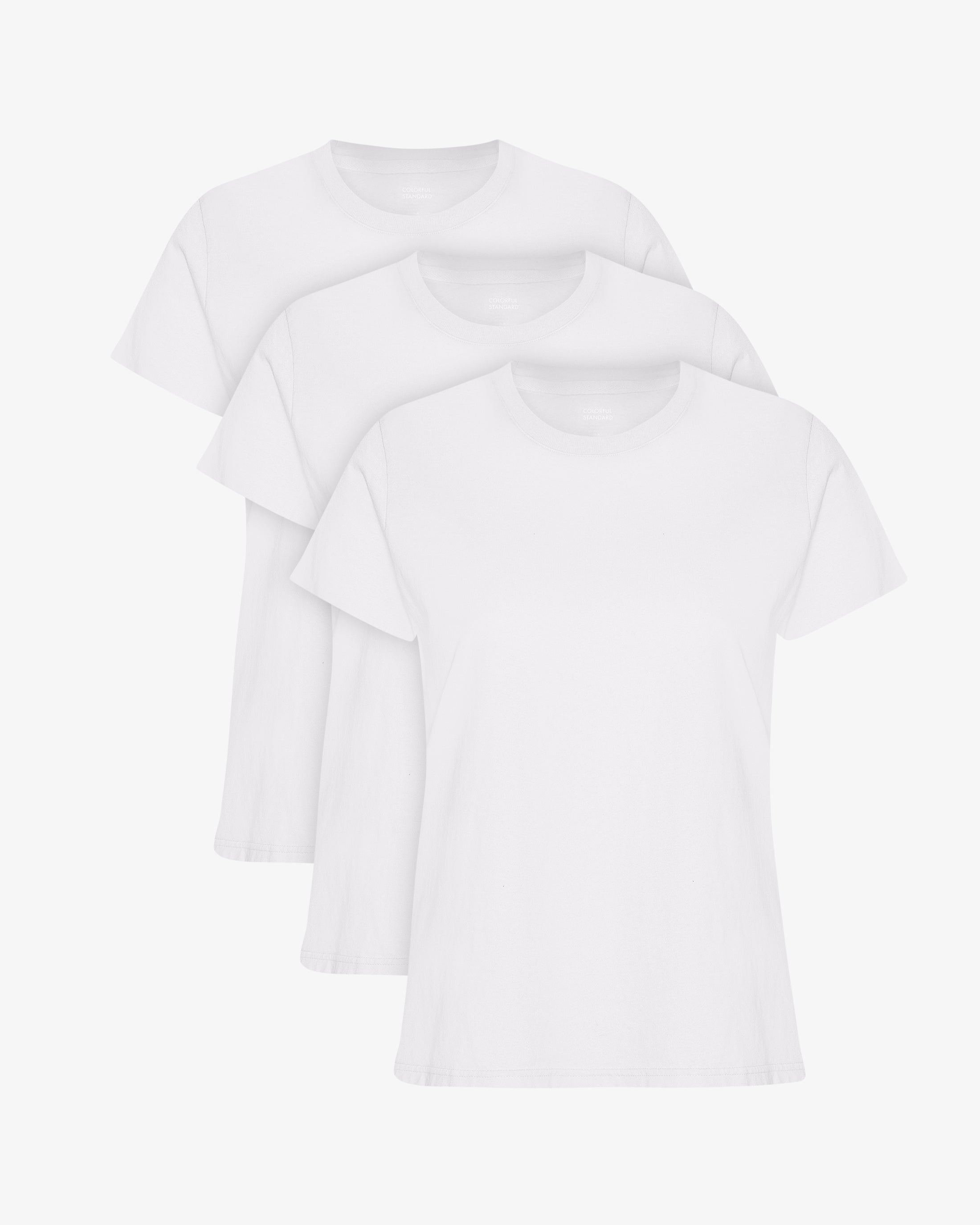 Women Light Organic Tee - Optical White (3-Pack)