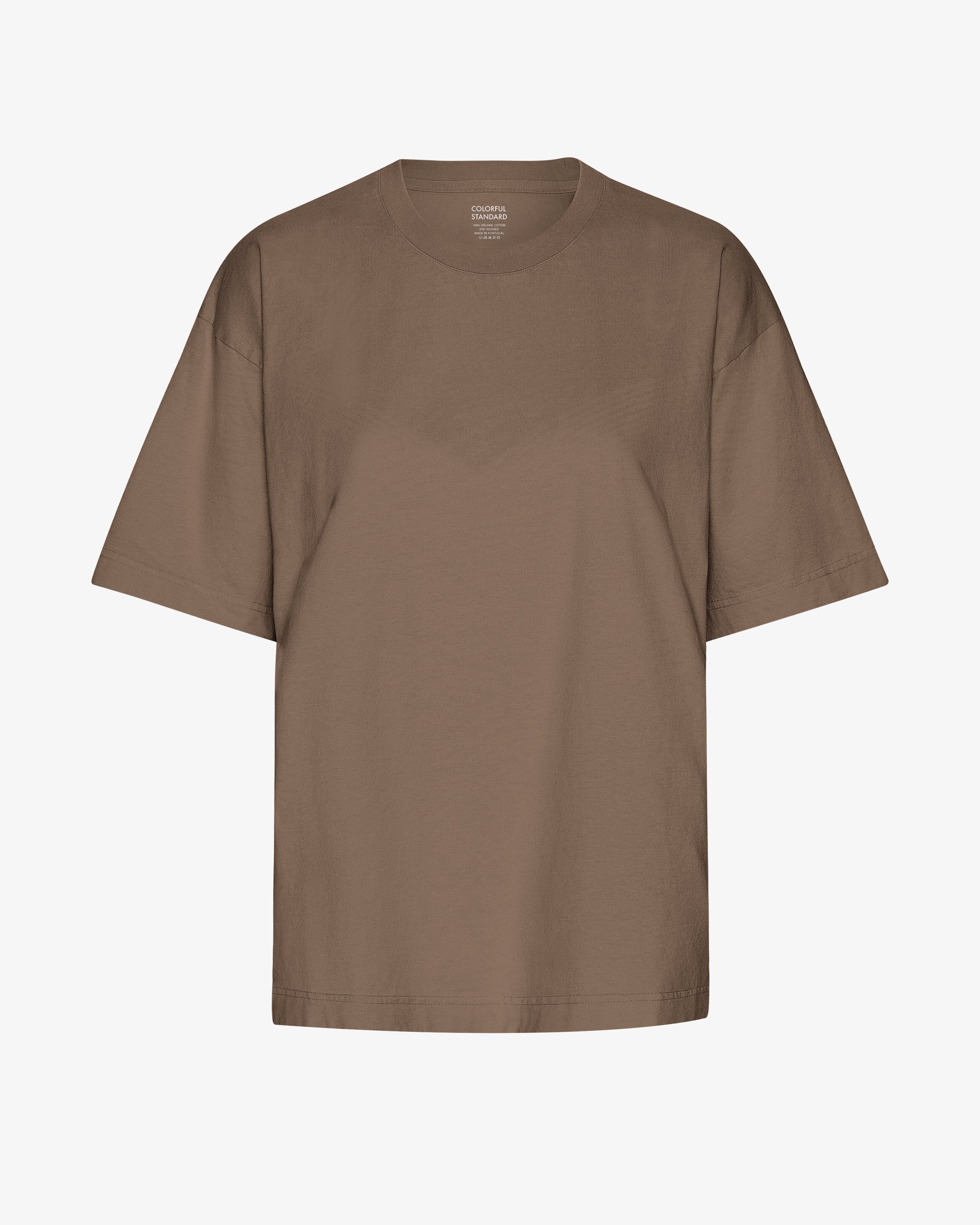Oversized Organic T-Shirt - Cedar Brown