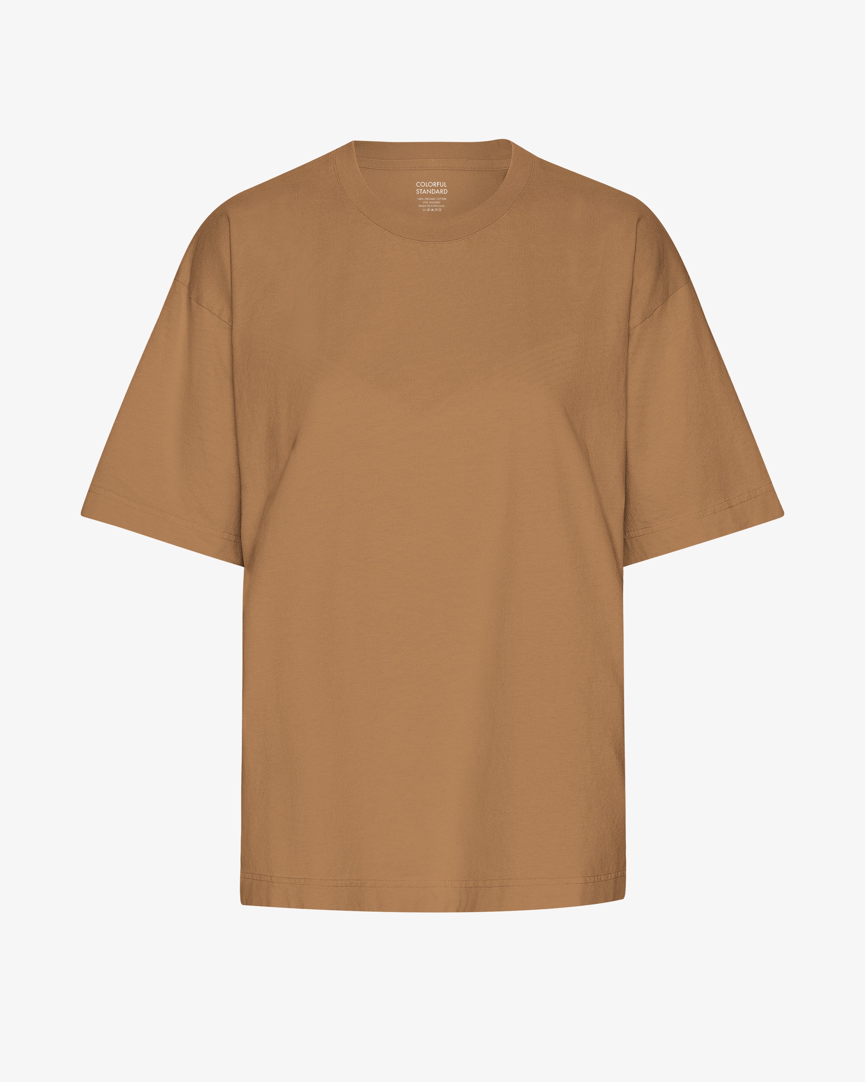 Oversized Organic T-Shirt - Sahara Camel