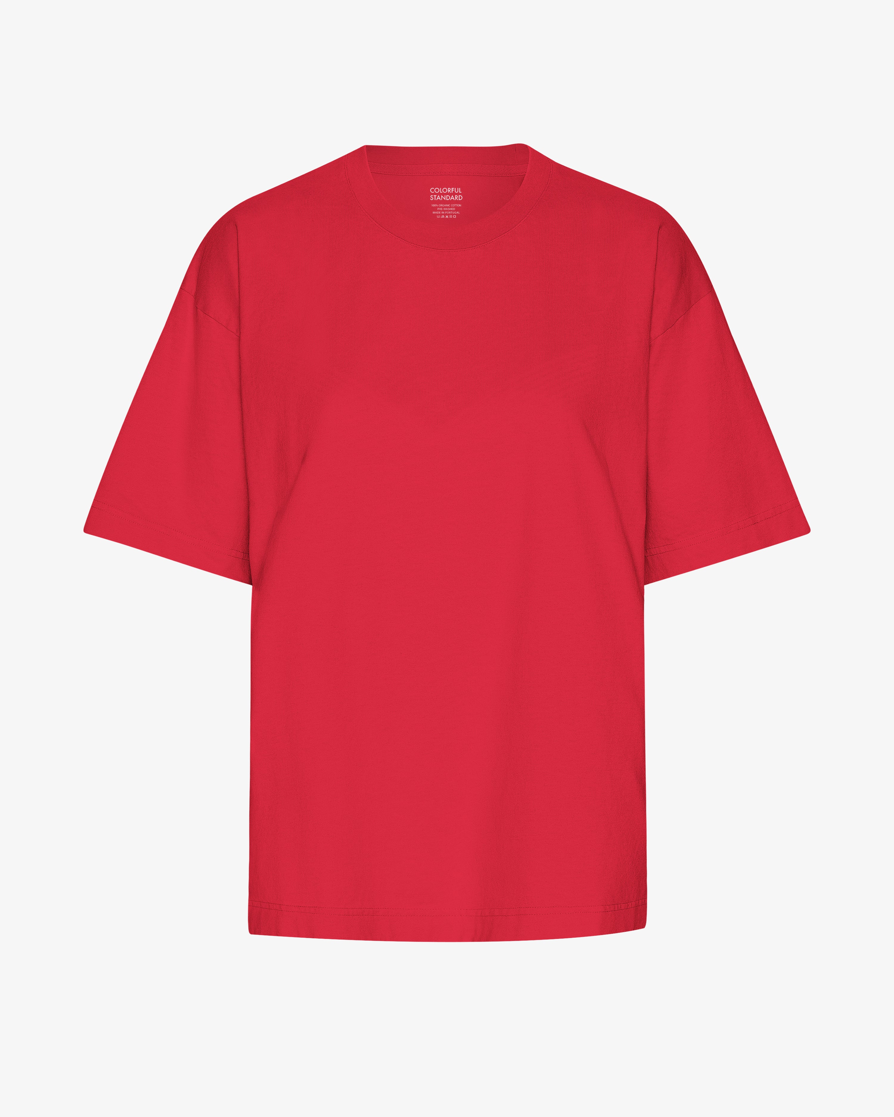 Oversized Organic T-Shirt - Scarlet Red