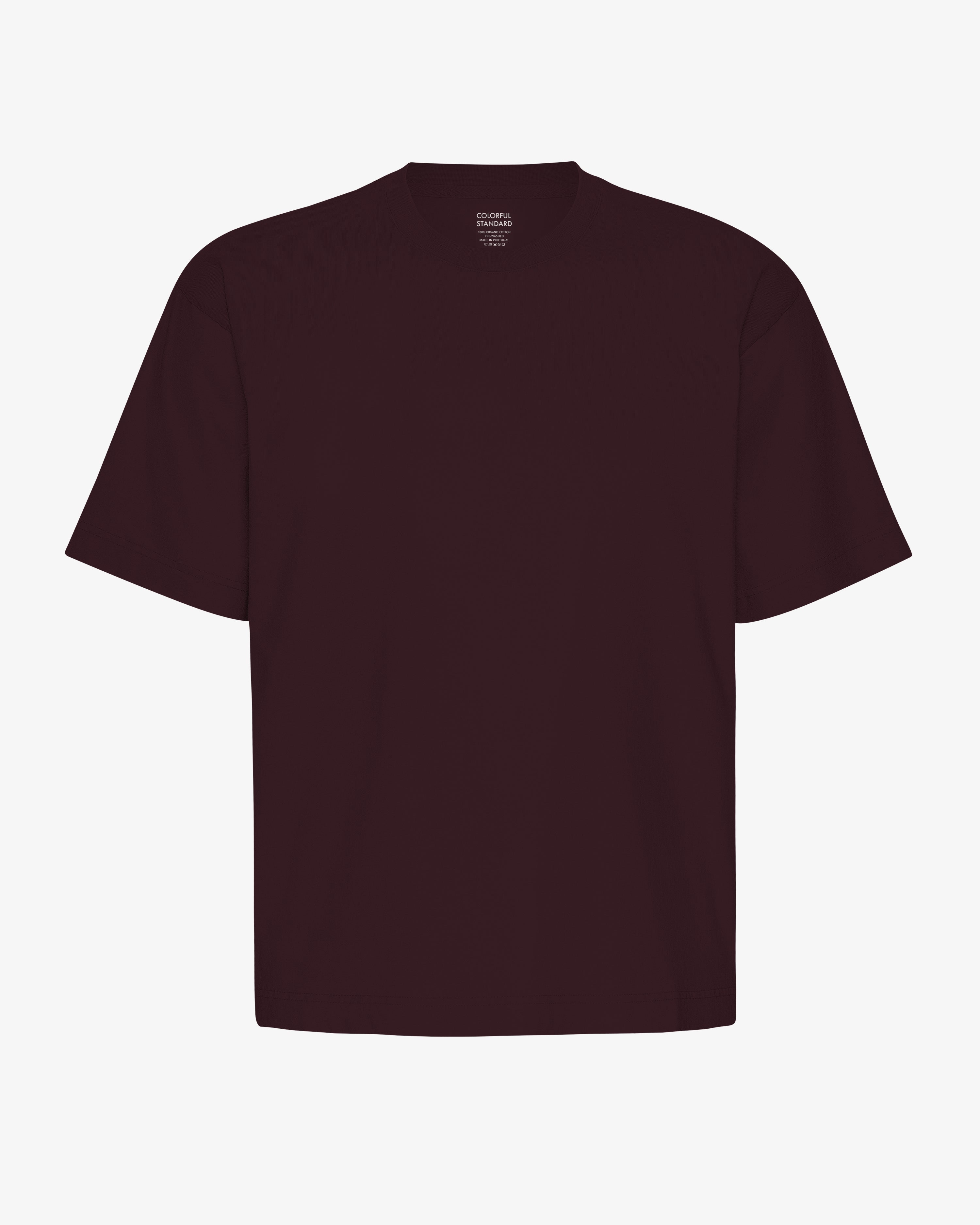 Oversized Organic T-Shirt - Oxblood Red