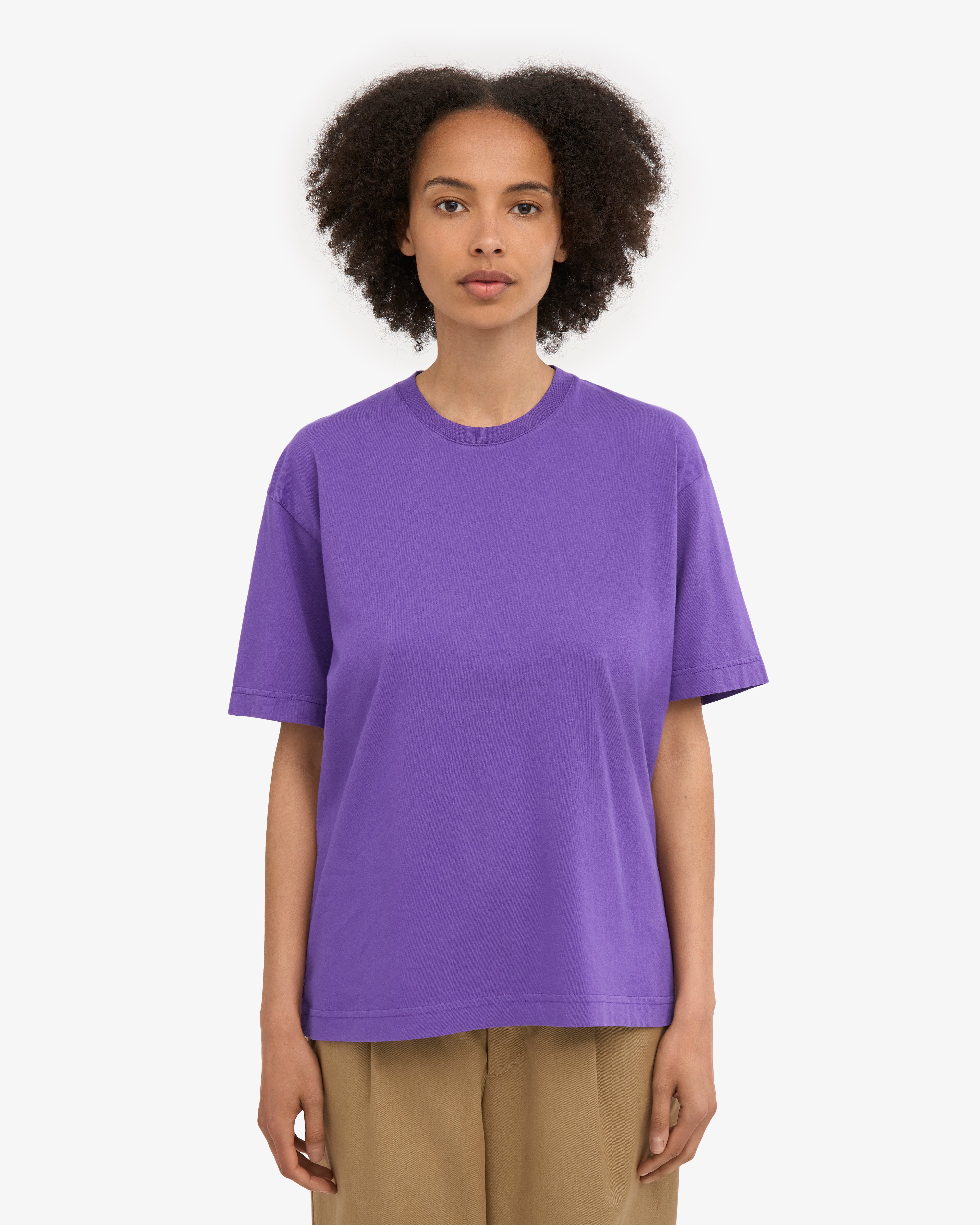 Oversized Organic T-Shirt - Ultra Violet