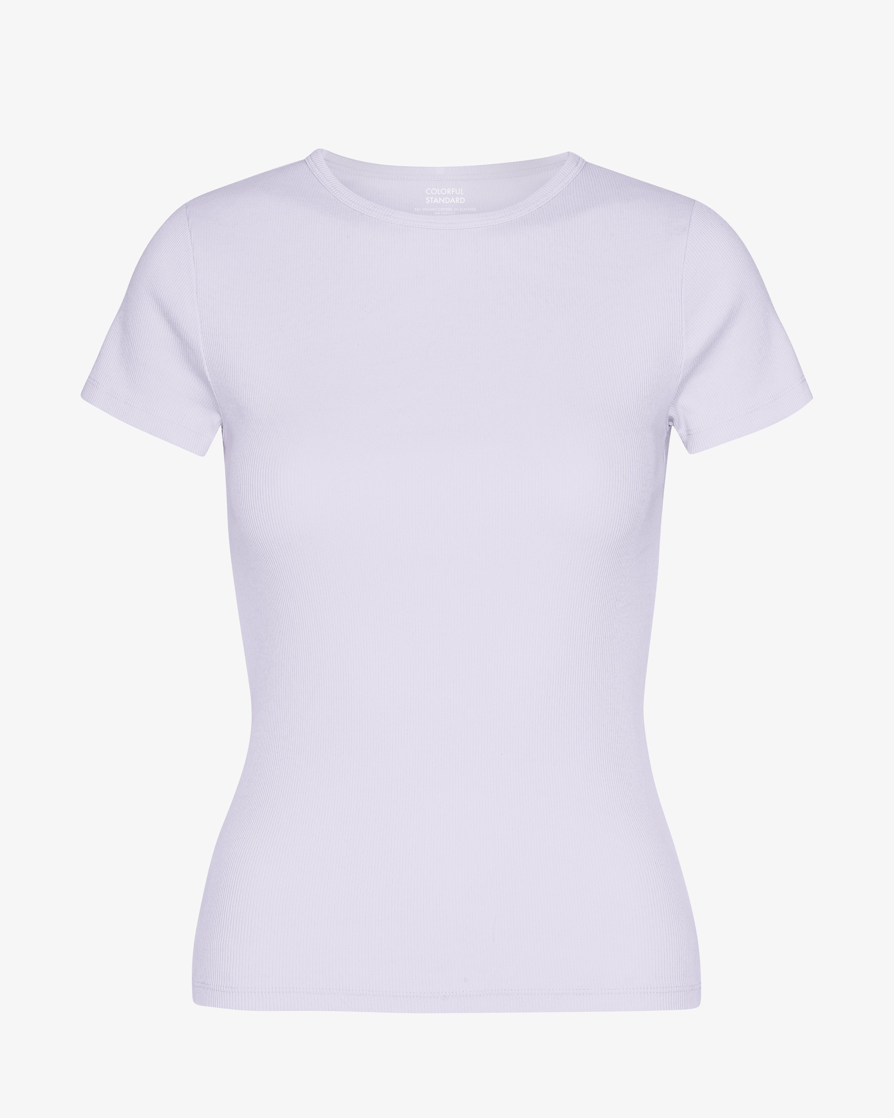 Organic Rib T-Shirt - Soft Lavender