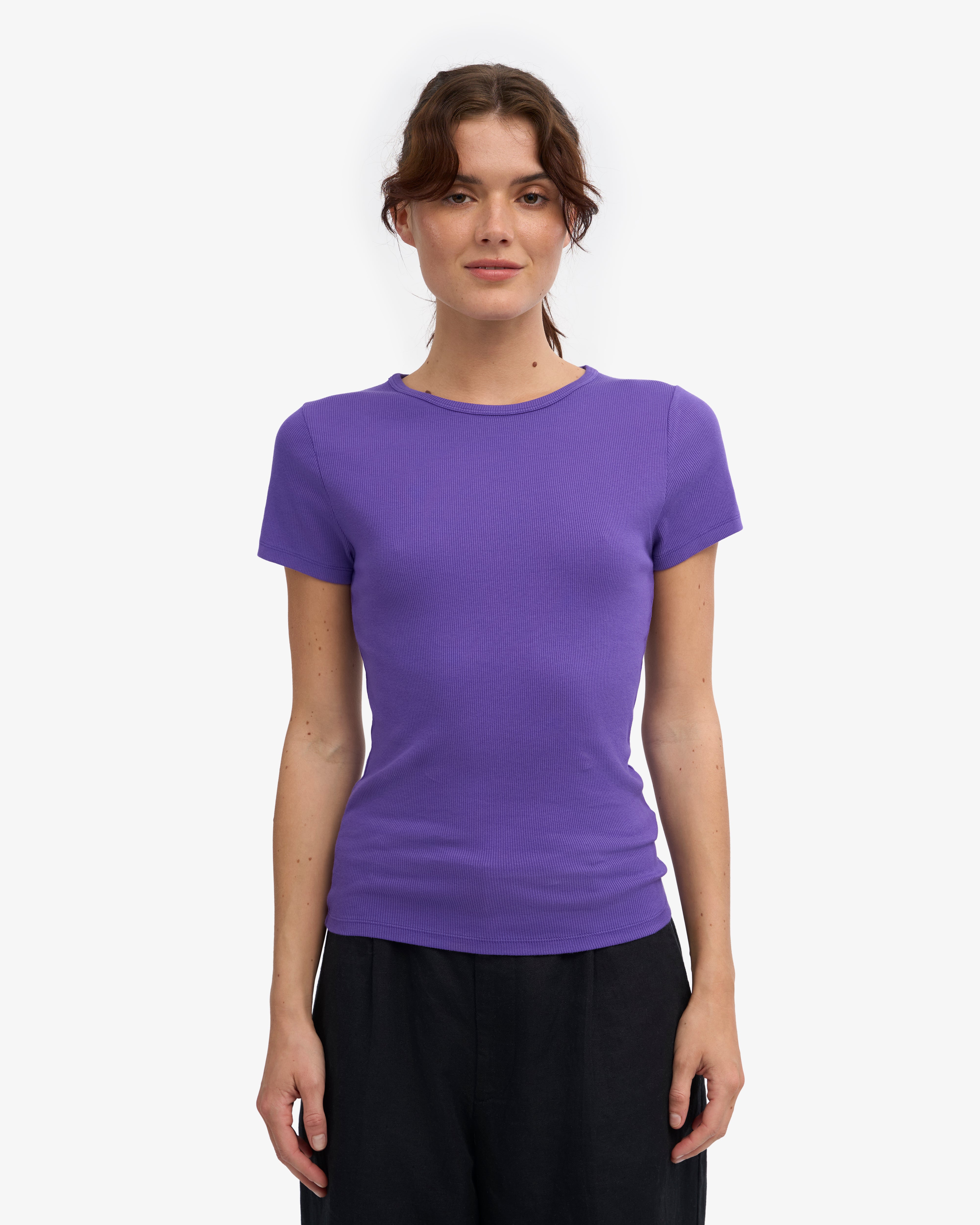 Organic Rib T-Shirt - Ultra Violet