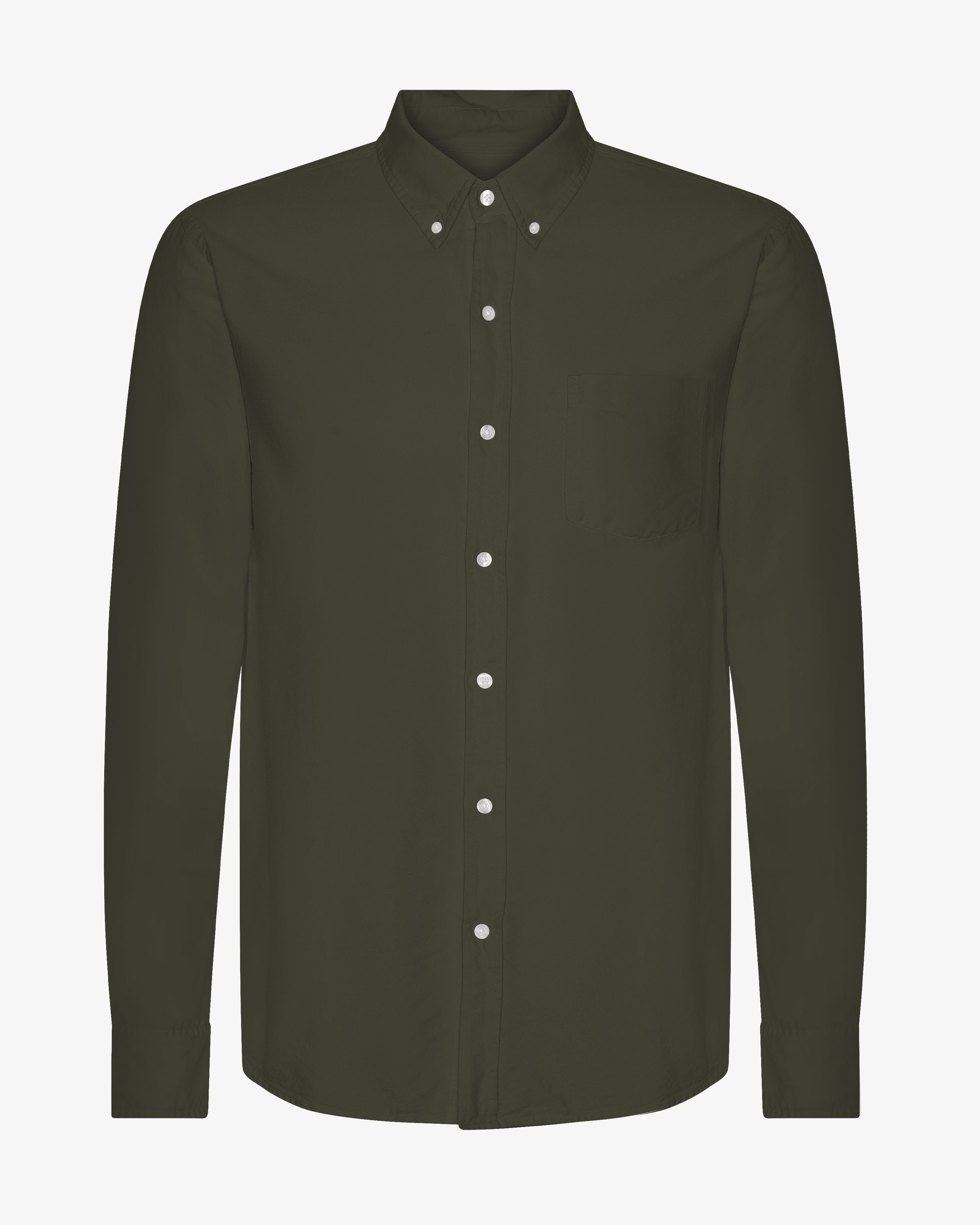 Organic Button Down Shirt - Hunter Green