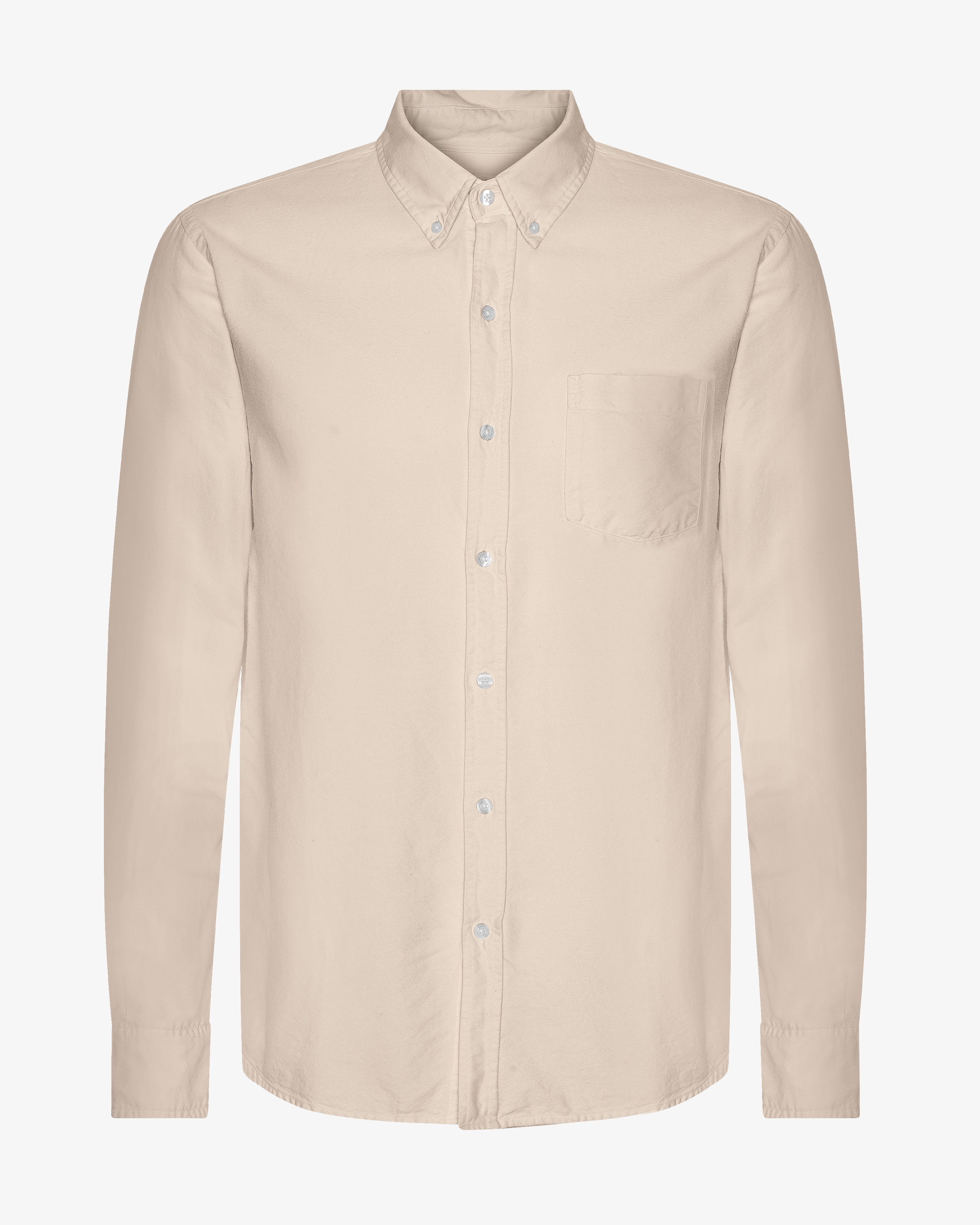 Organic Button Down Shirt - Ivory White