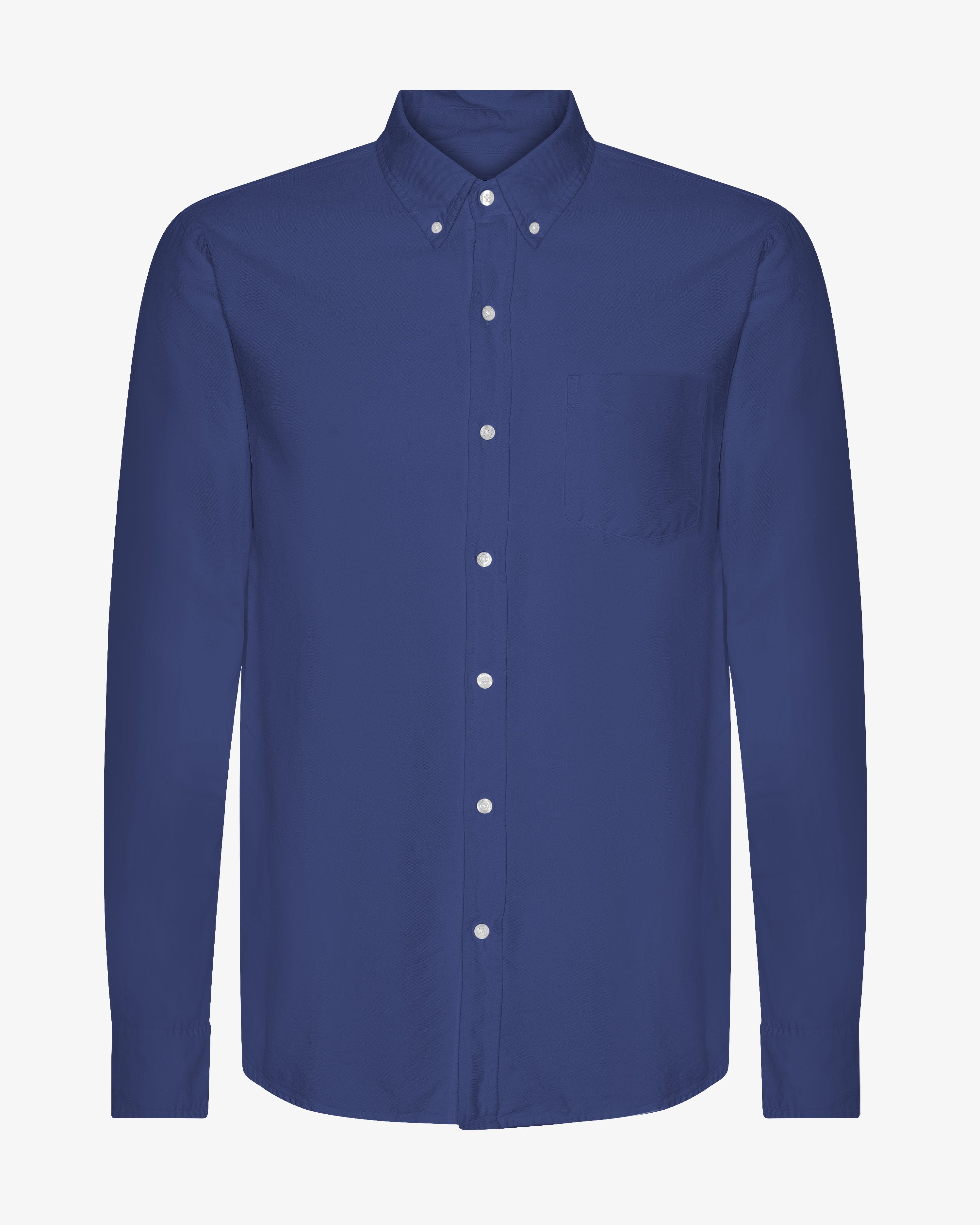 Organic Button Down Shirt - Marine Blue