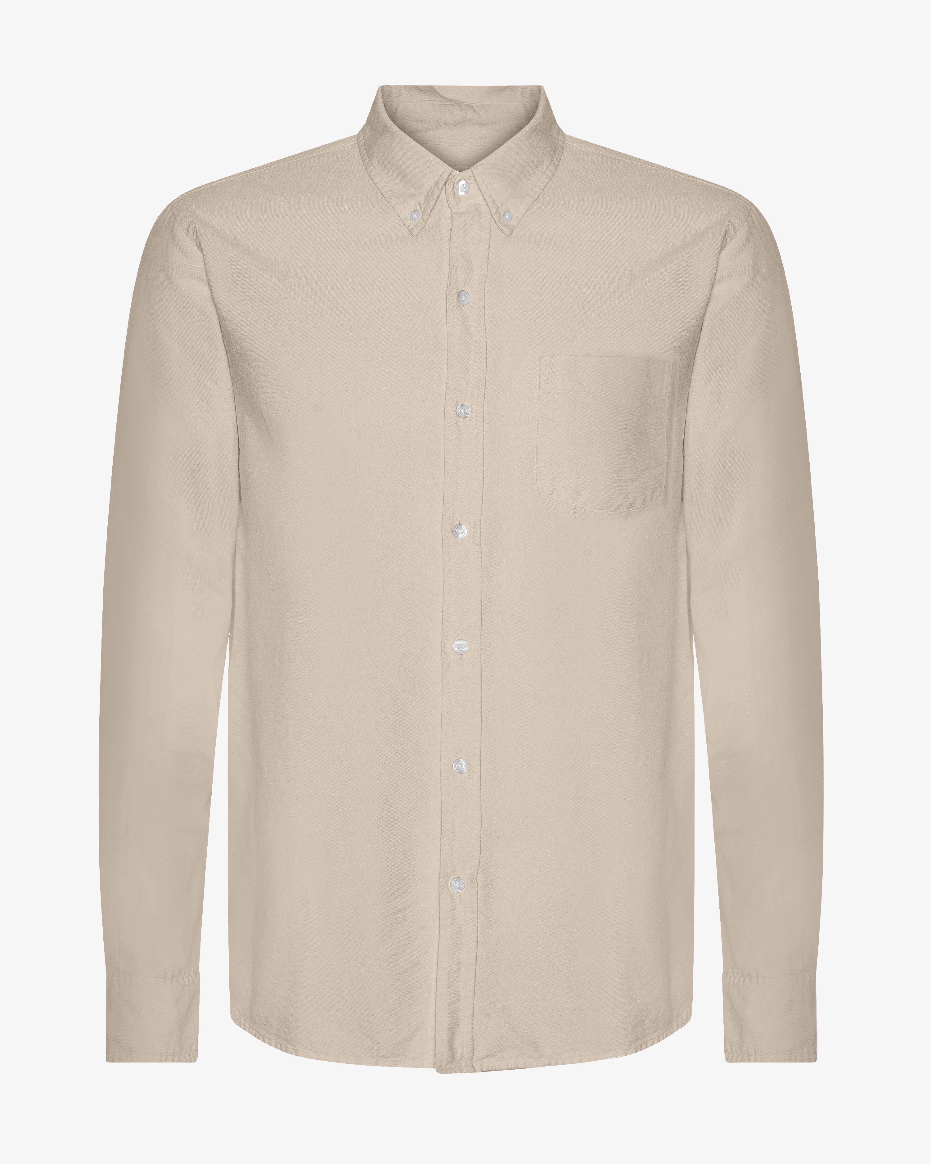 Organic Button Down Shirt - Oyster Grey
