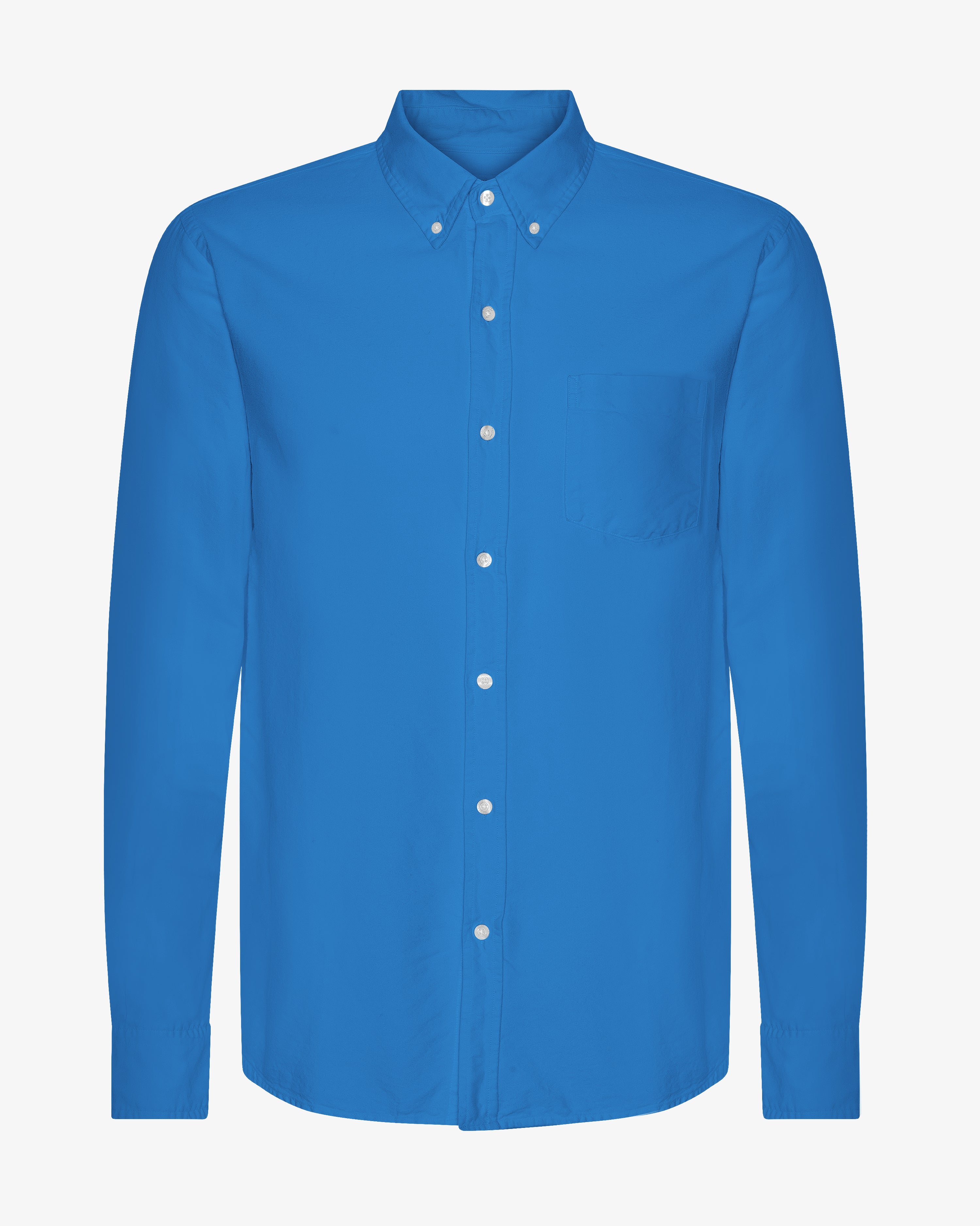 Organic Button Down Shirt - Pacific Blue