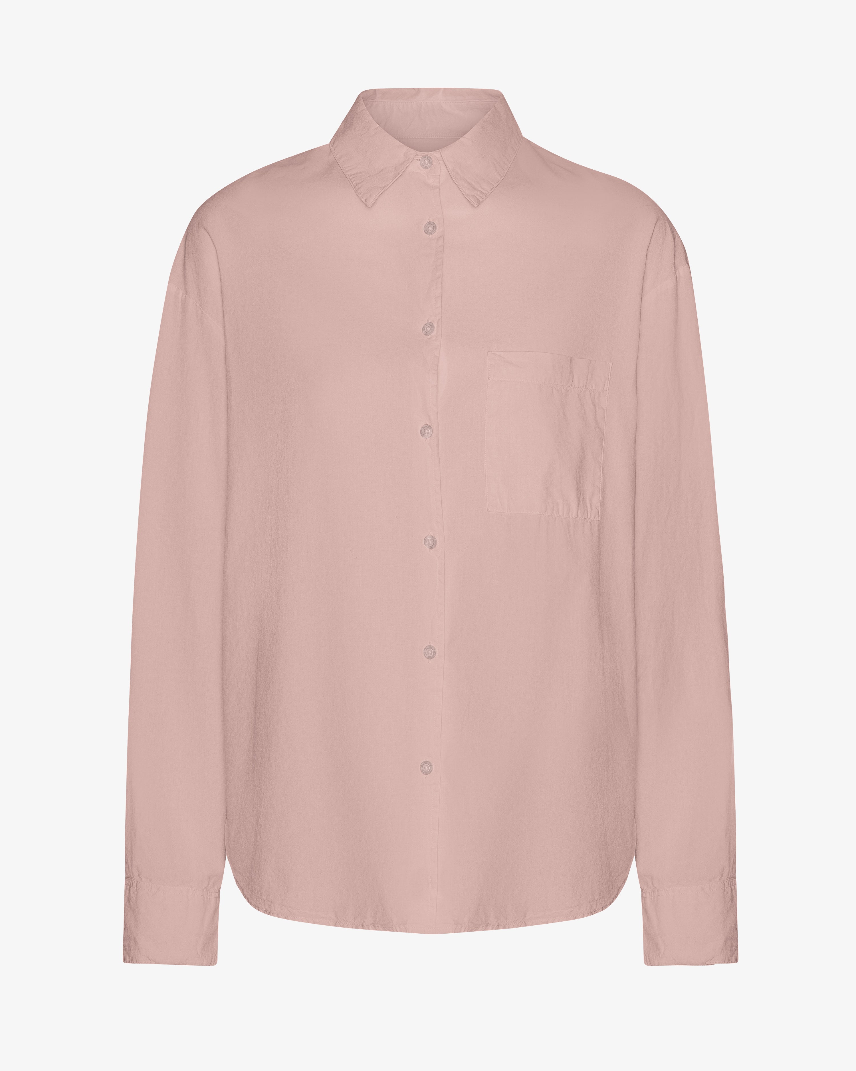 Organic Oversized Shirt - Faded Pink