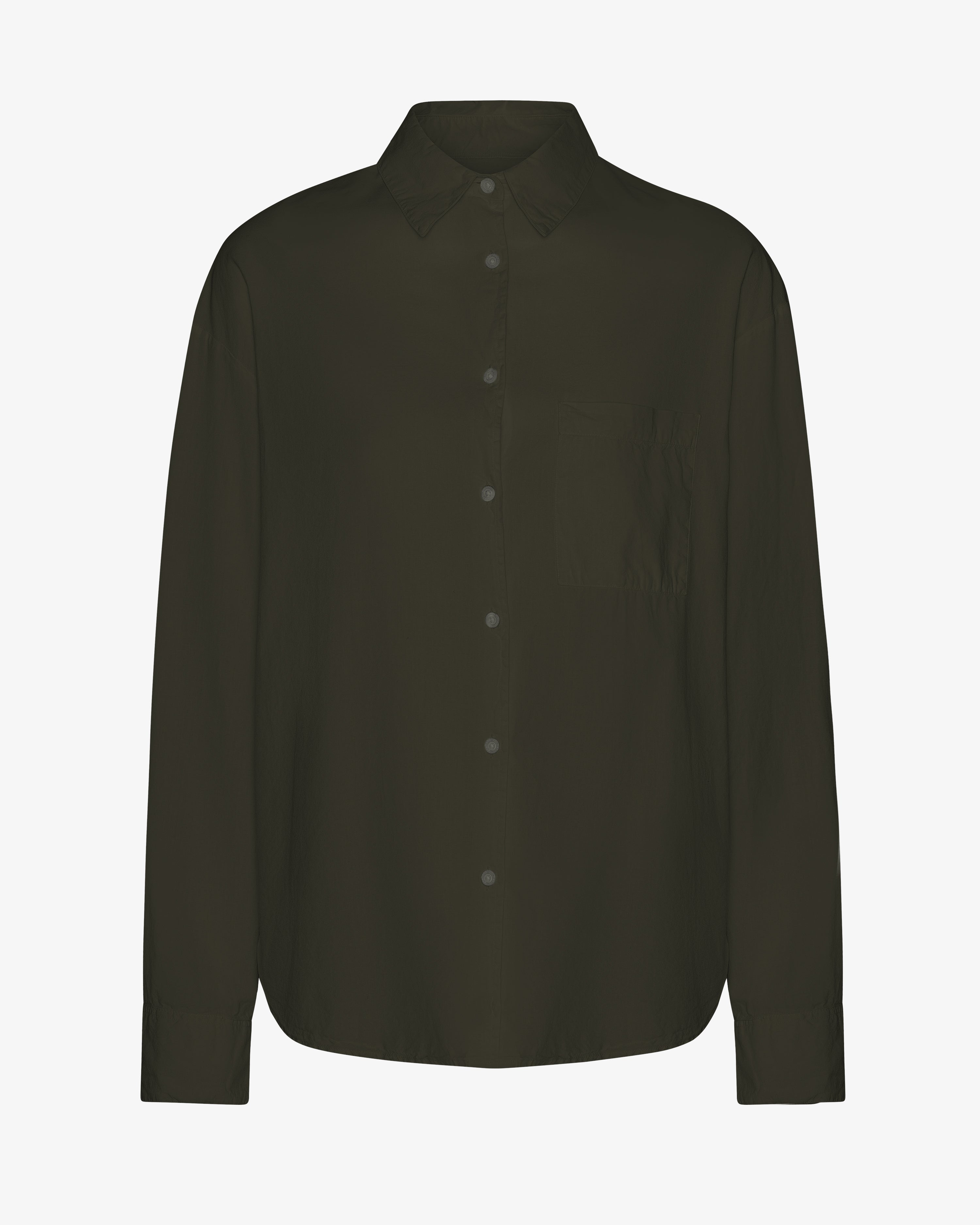 Organic Oversized Shirt - Hunter Green
