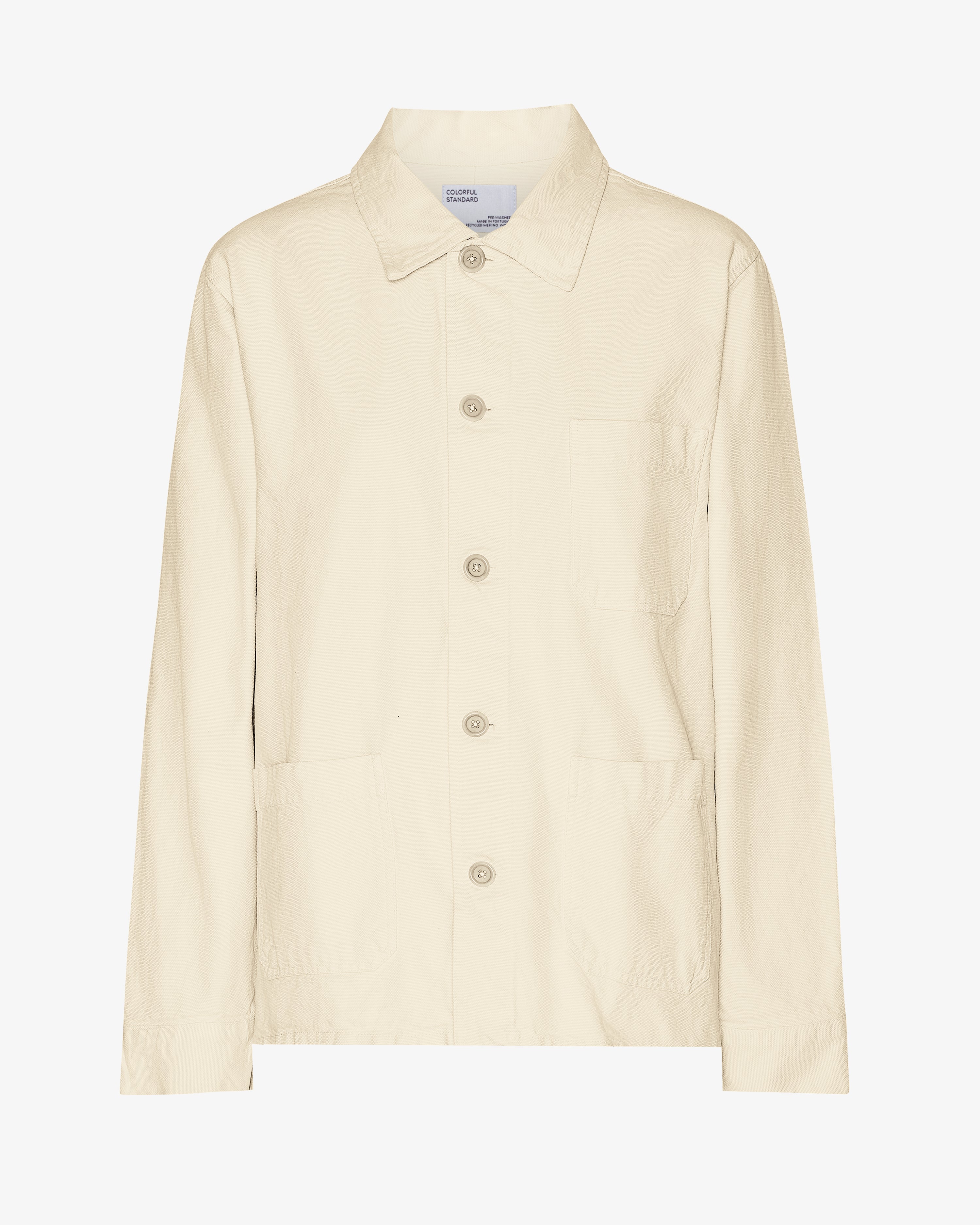 Organic Workwear Jacket - Ivory White